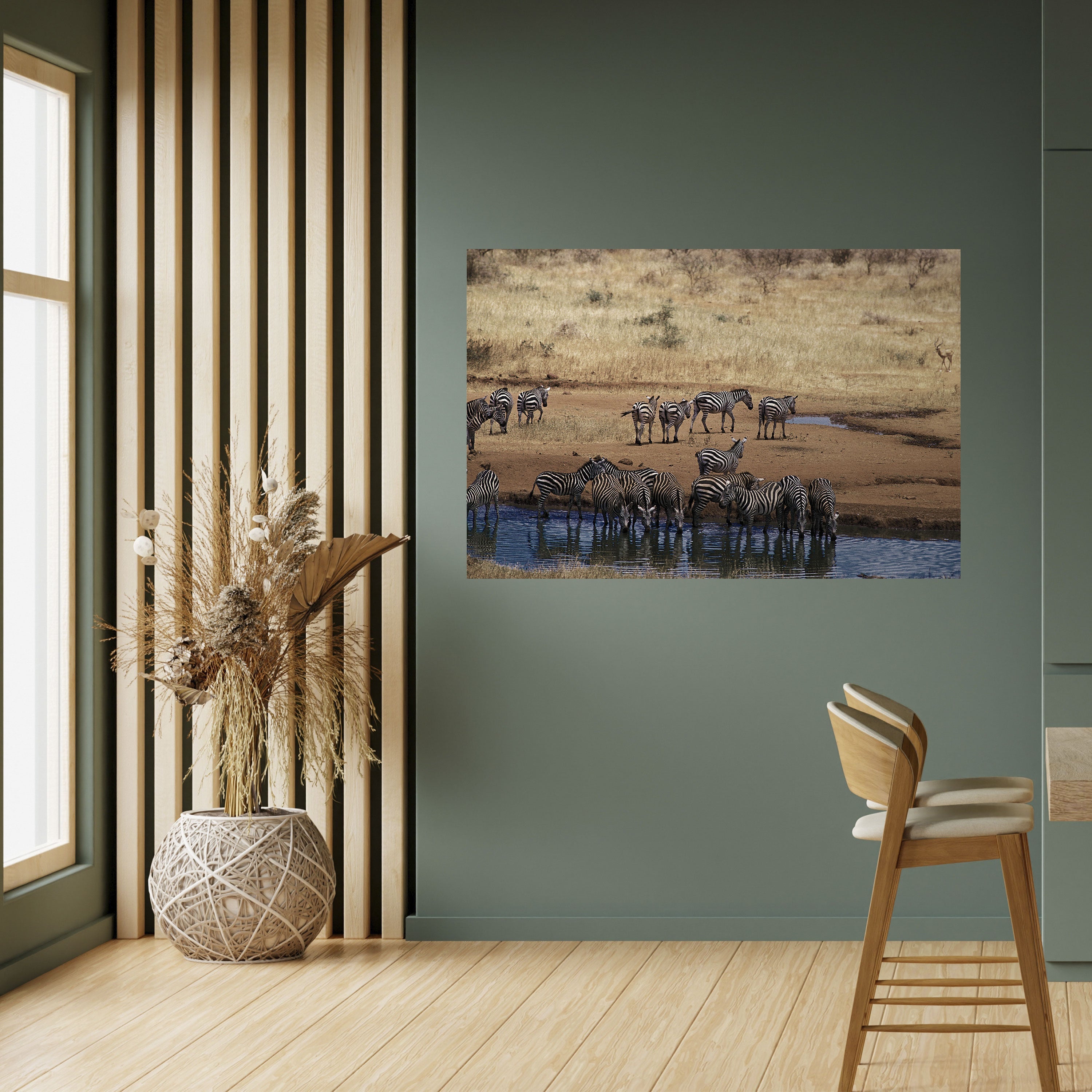 Affiche horizontale autocollante THE ZEBRA HARMONY