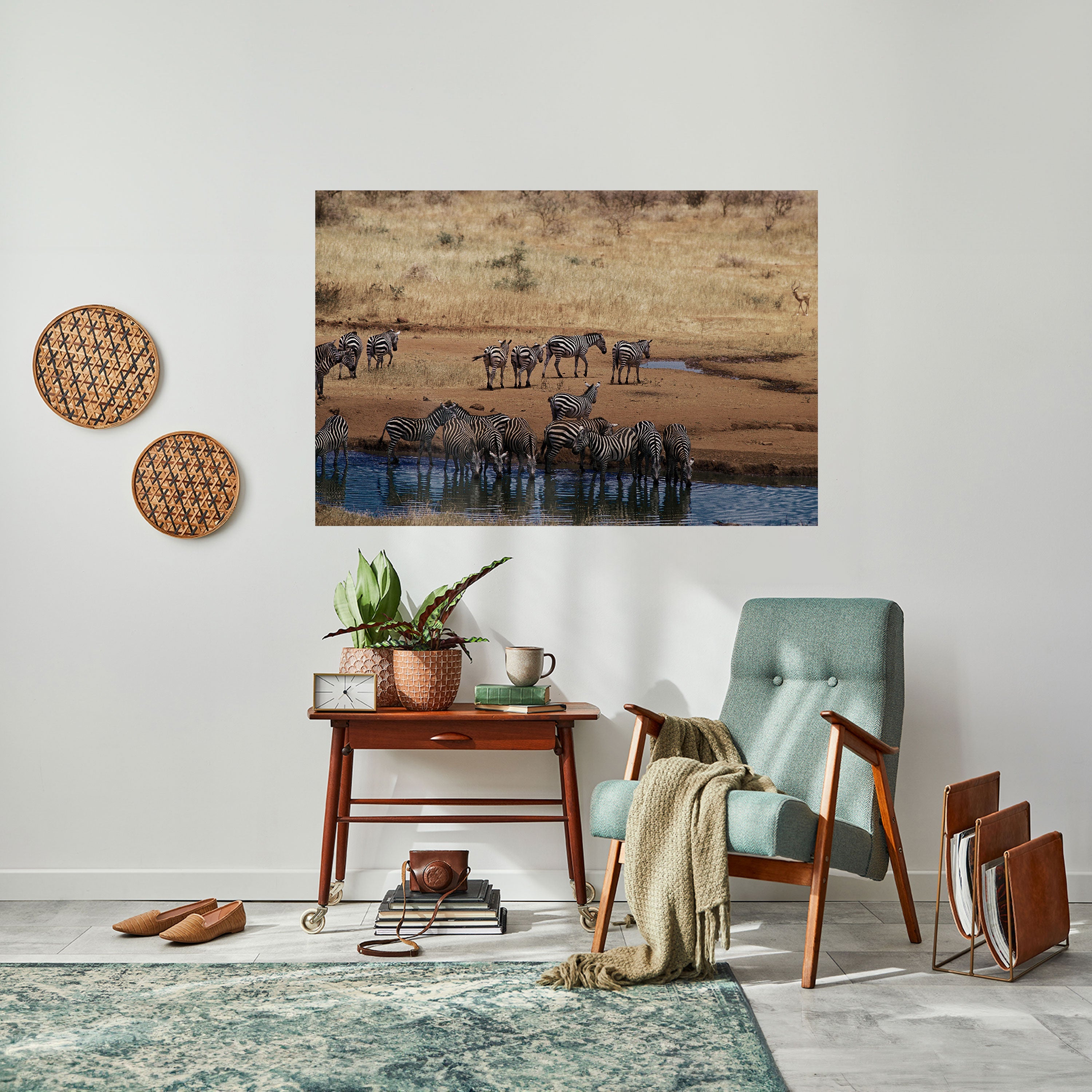 Affiche horizontale autocollante THE ZEBRA HARMONY