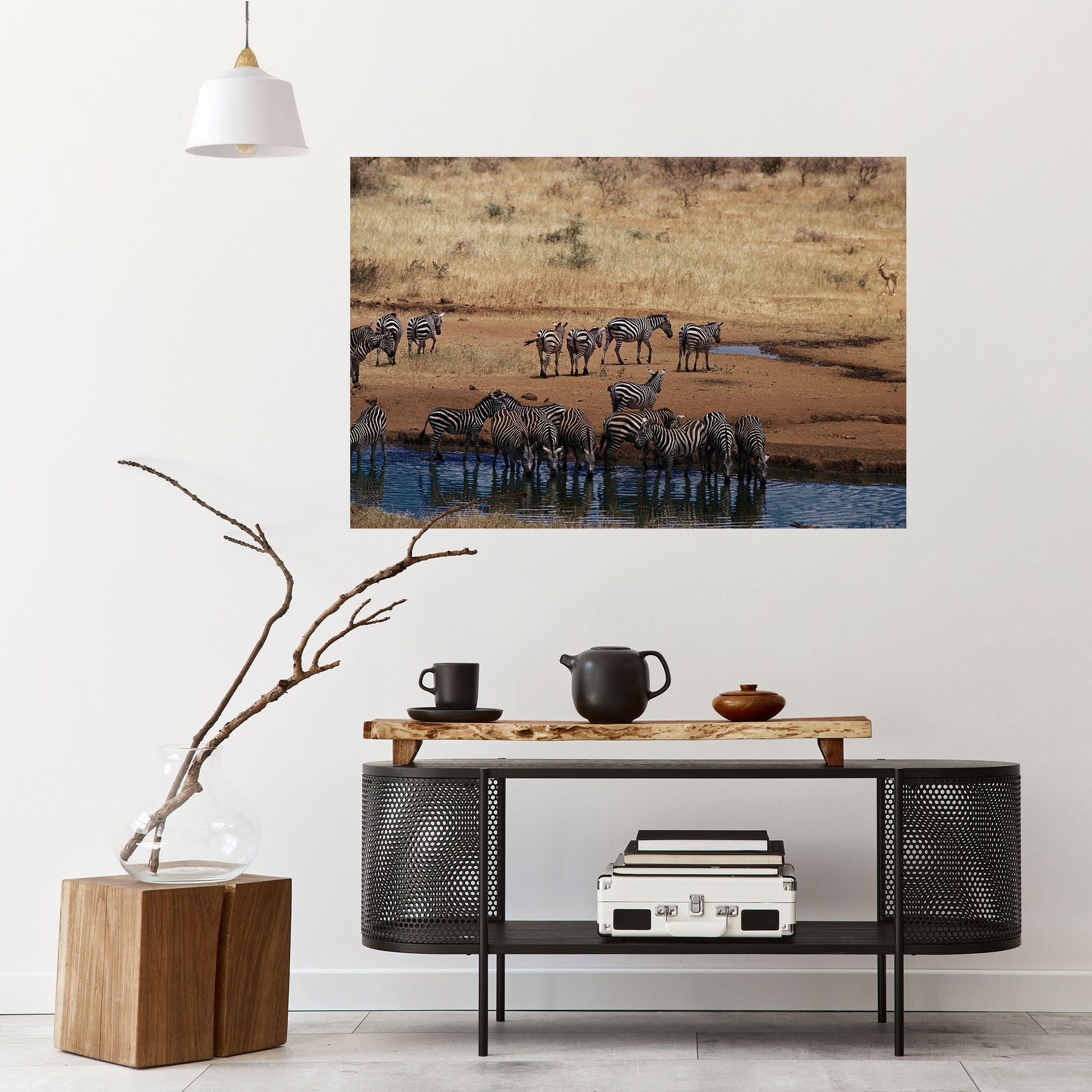 Affiche horizontale autocollante THE ZEBRA HARMONY