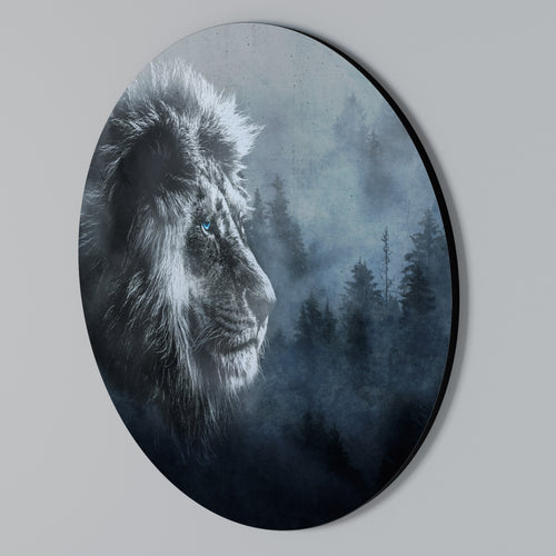 FROSTED ROYALTY Round Wall Art
