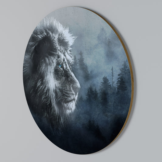FROSTED ROYALTY Round Wall Art