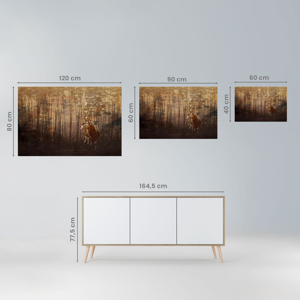 Affiche horizontale autocollante « WISPERING WOODS MYSTIQUE »