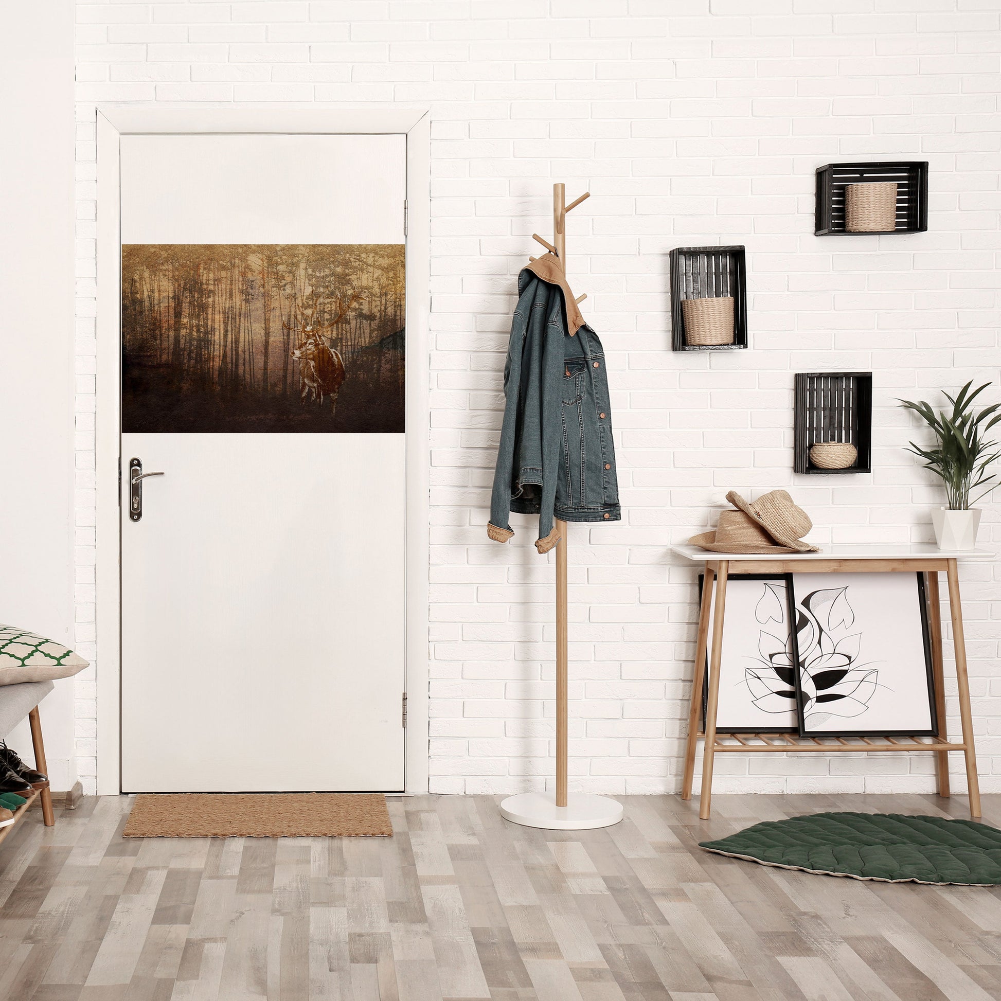 Affiche horizontale autocollante « WISPERING WOODS MYSTIQUE »