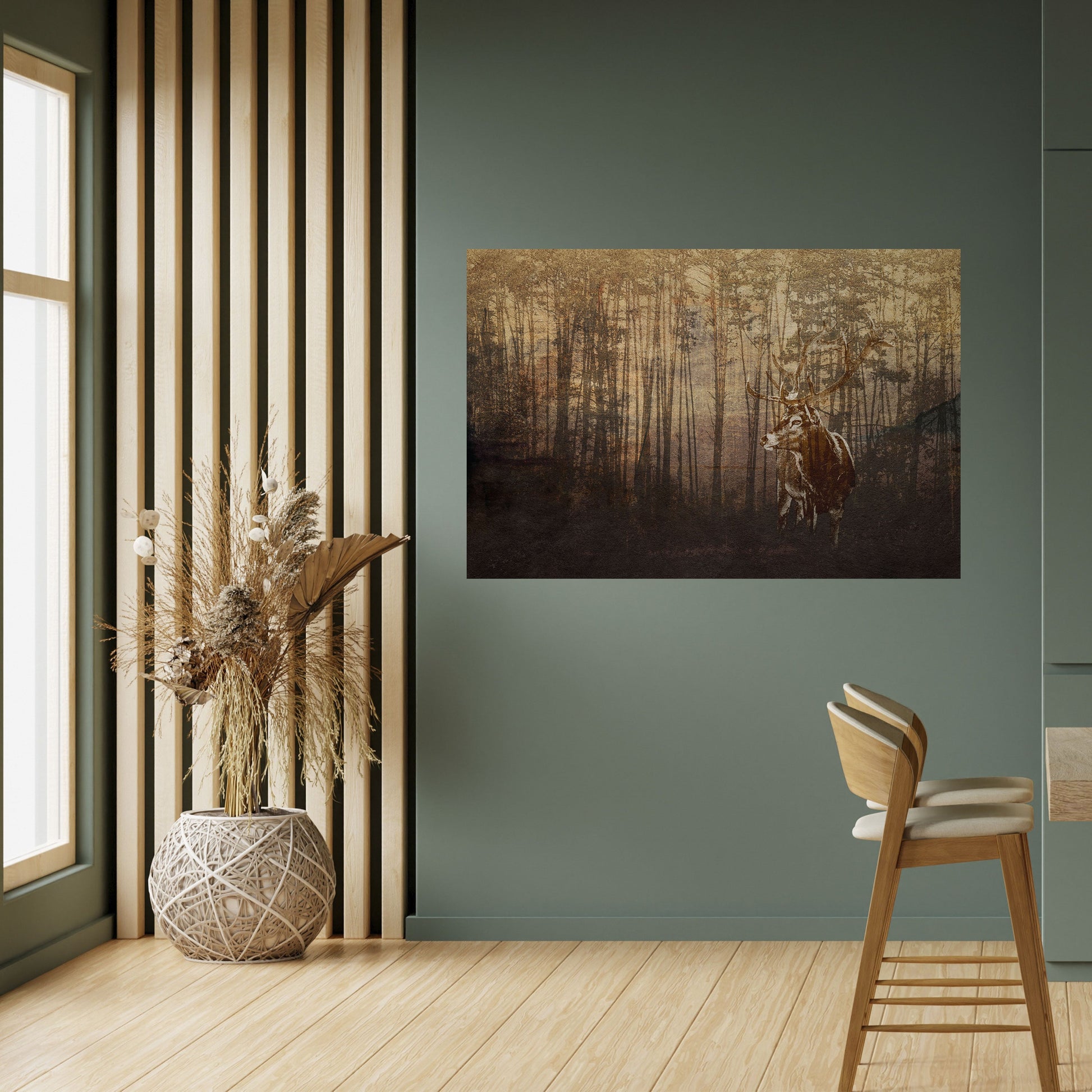 Affiche horizontale autocollante « WISPERING WOODS MYSTIQUE »