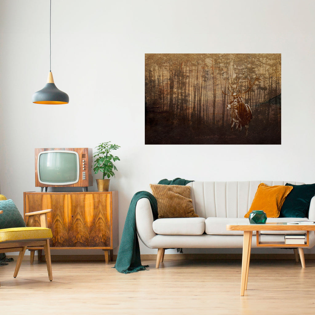 Affiche horizontale autocollante « WISPERING WOODS MYSTIQUE »