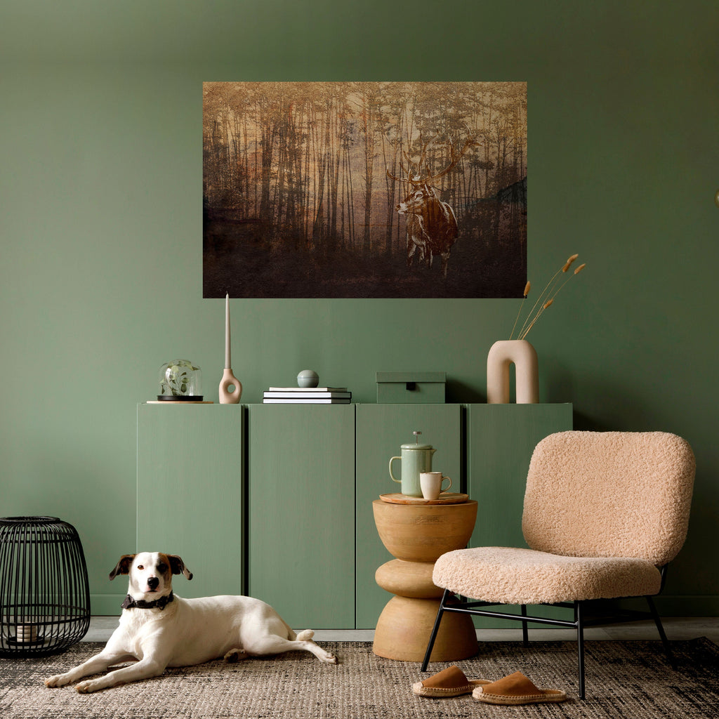 Affiche horizontale autocollante « WISPERING WOODS MYSTIQUE »