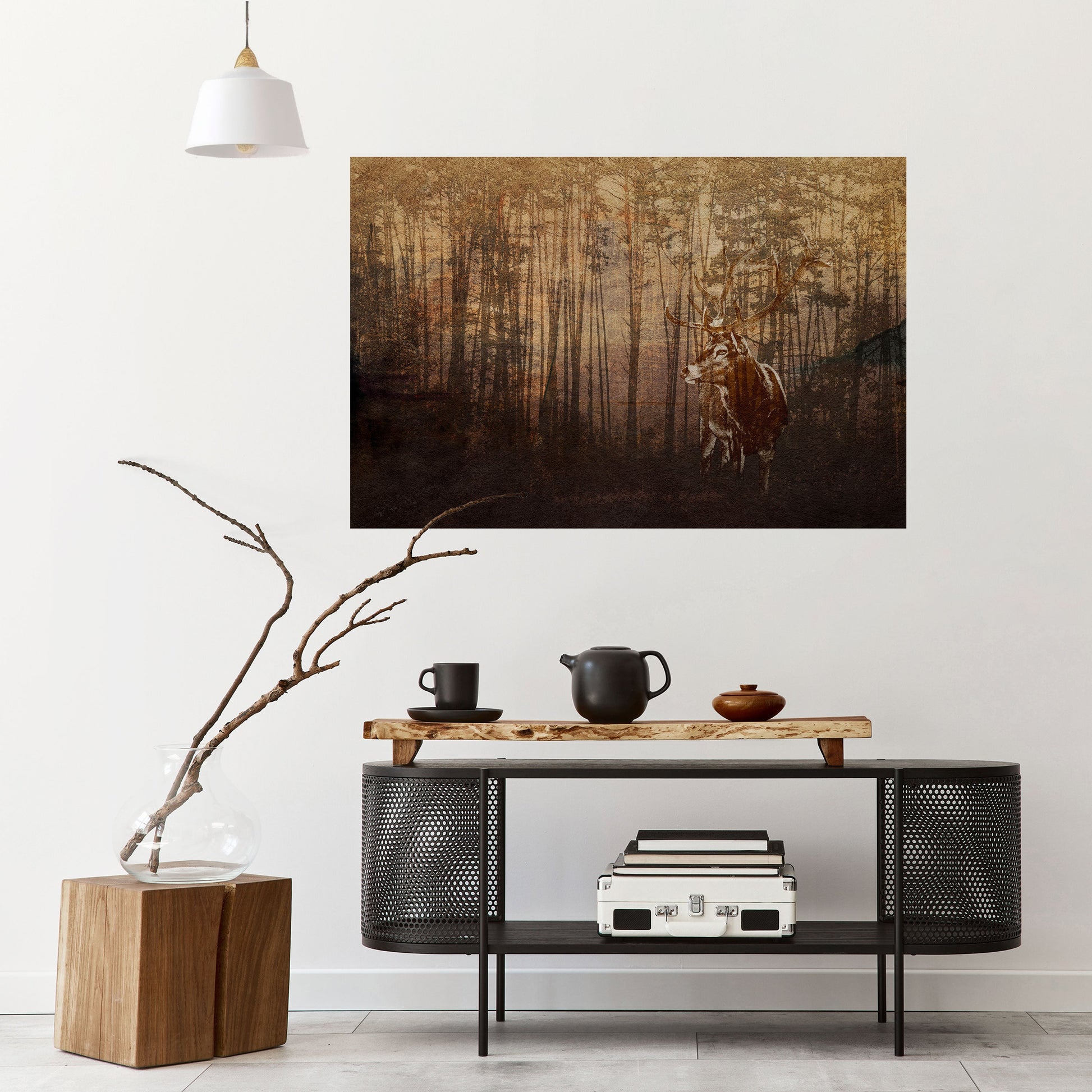 Affiche horizontale autocollante « WISPERING WOODS MYSTIQUE »