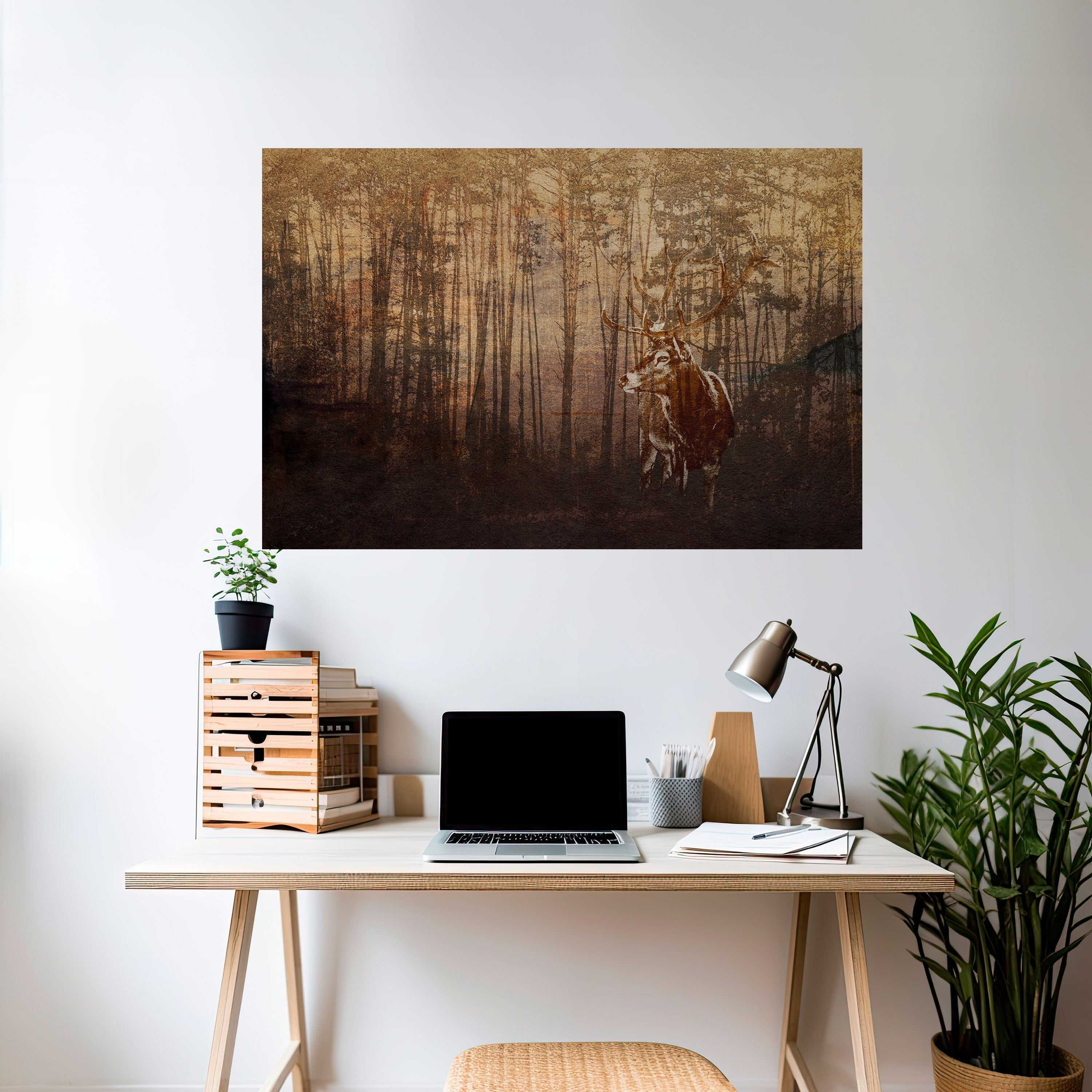 Affiche horizontale autocollante « WISPERING WOODS MYSTIQUE »