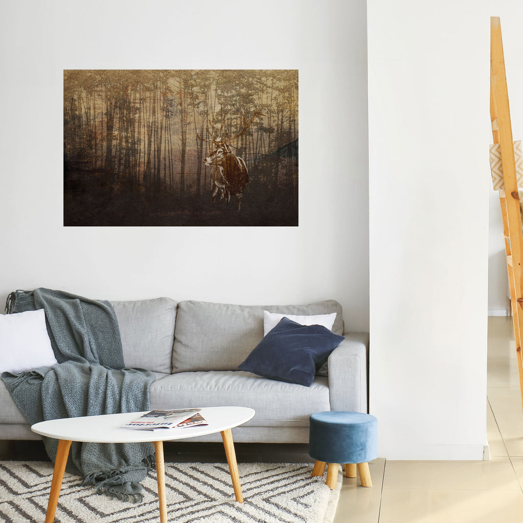 Affiche horizontale autocollante « WISPERING WOODS MYSTIQUE »