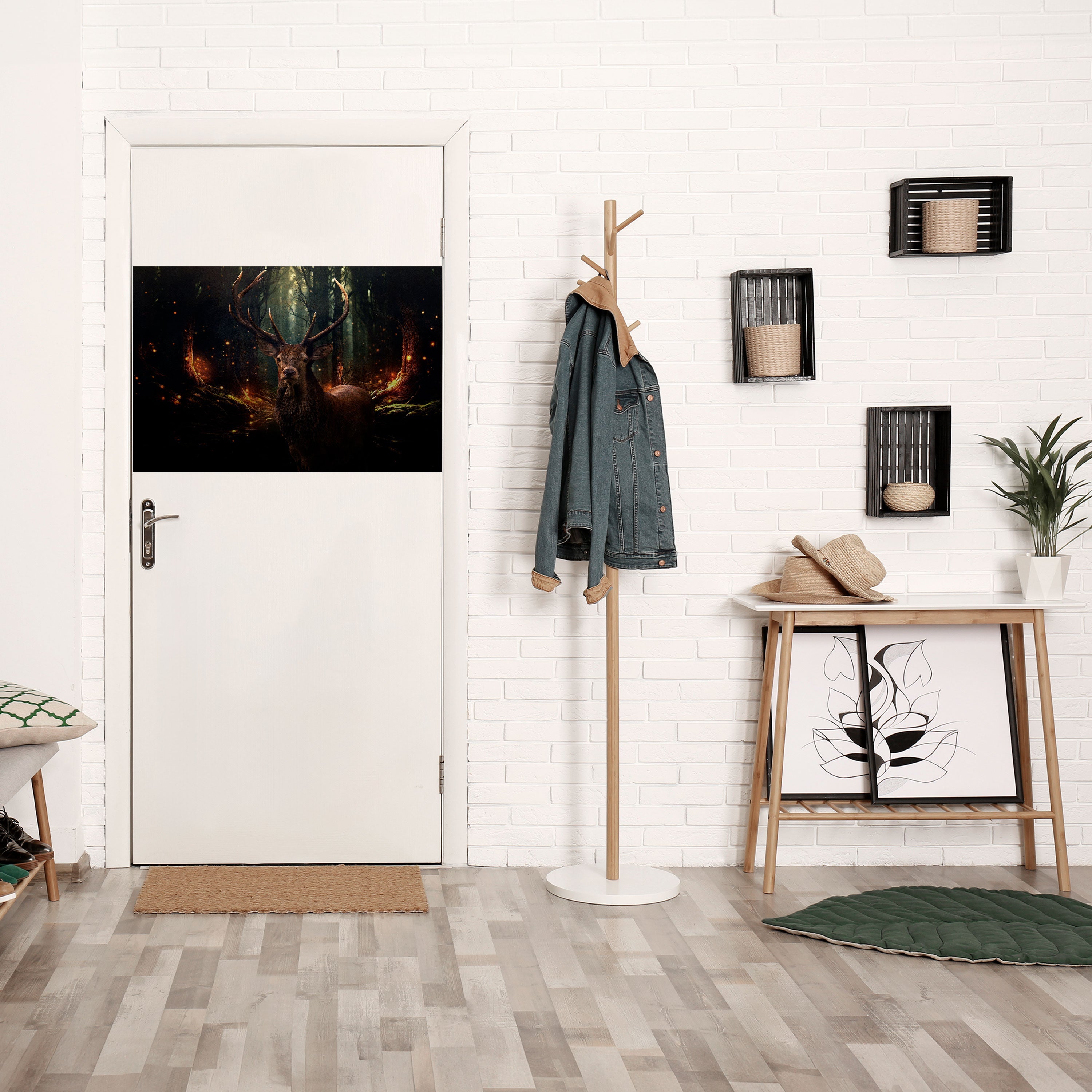 Affiche horizontale autocollante « GARDIEN DE LA FORÊT ENCHANTÉE »