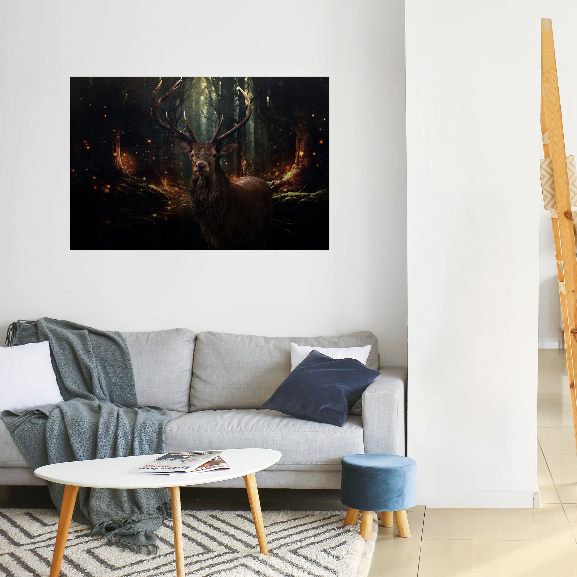 Affiche horizontale autocollante « GARDIEN DE LA FORÊT ENCHANTÉE »