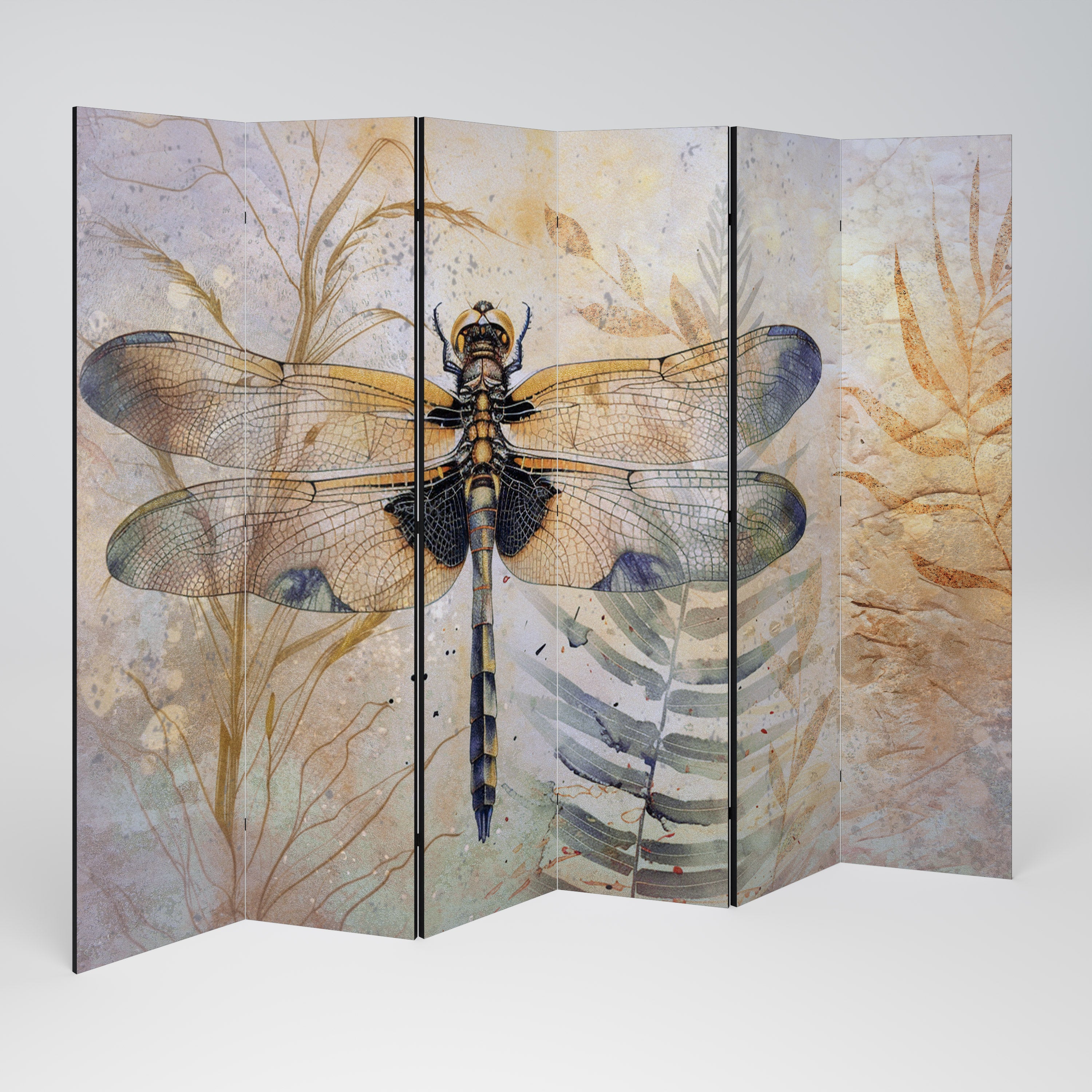 HER HIGHNESS DRAGONFLY 6-Panel Room Divider