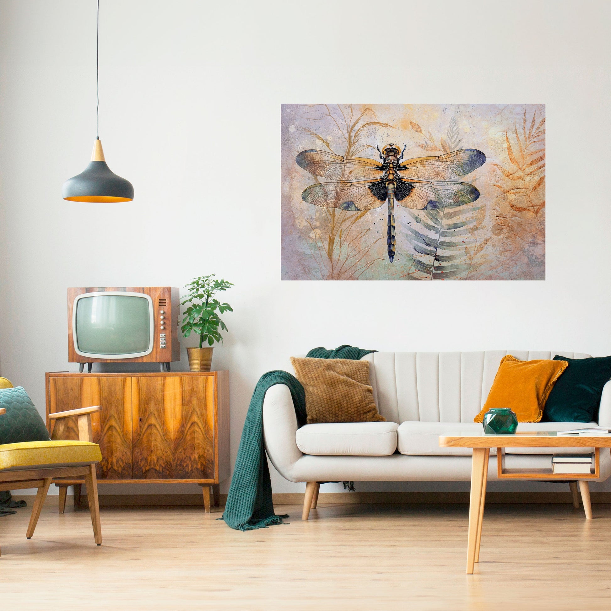 Affiche horizontale autocollante SON ALTESSE LIBELLULE