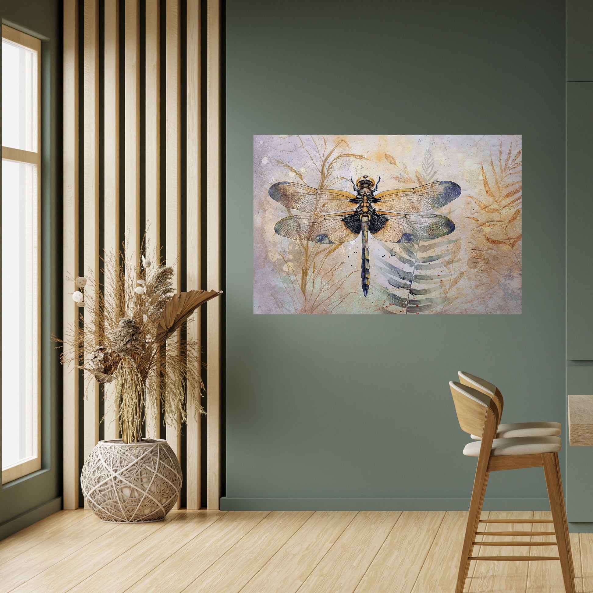 Affiche horizontale autocollante SON ALTESSE LIBELLULE