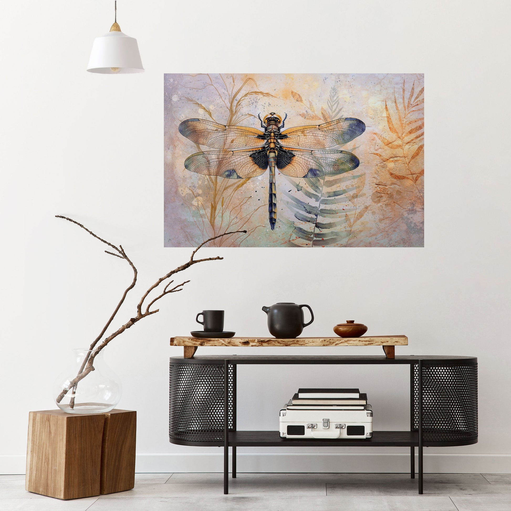 Affiche horizontale autocollante SON ALTESSE LIBELLULE