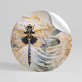 HER HIGHNESS DRAGONFLY Peel and Stick Round Sticker