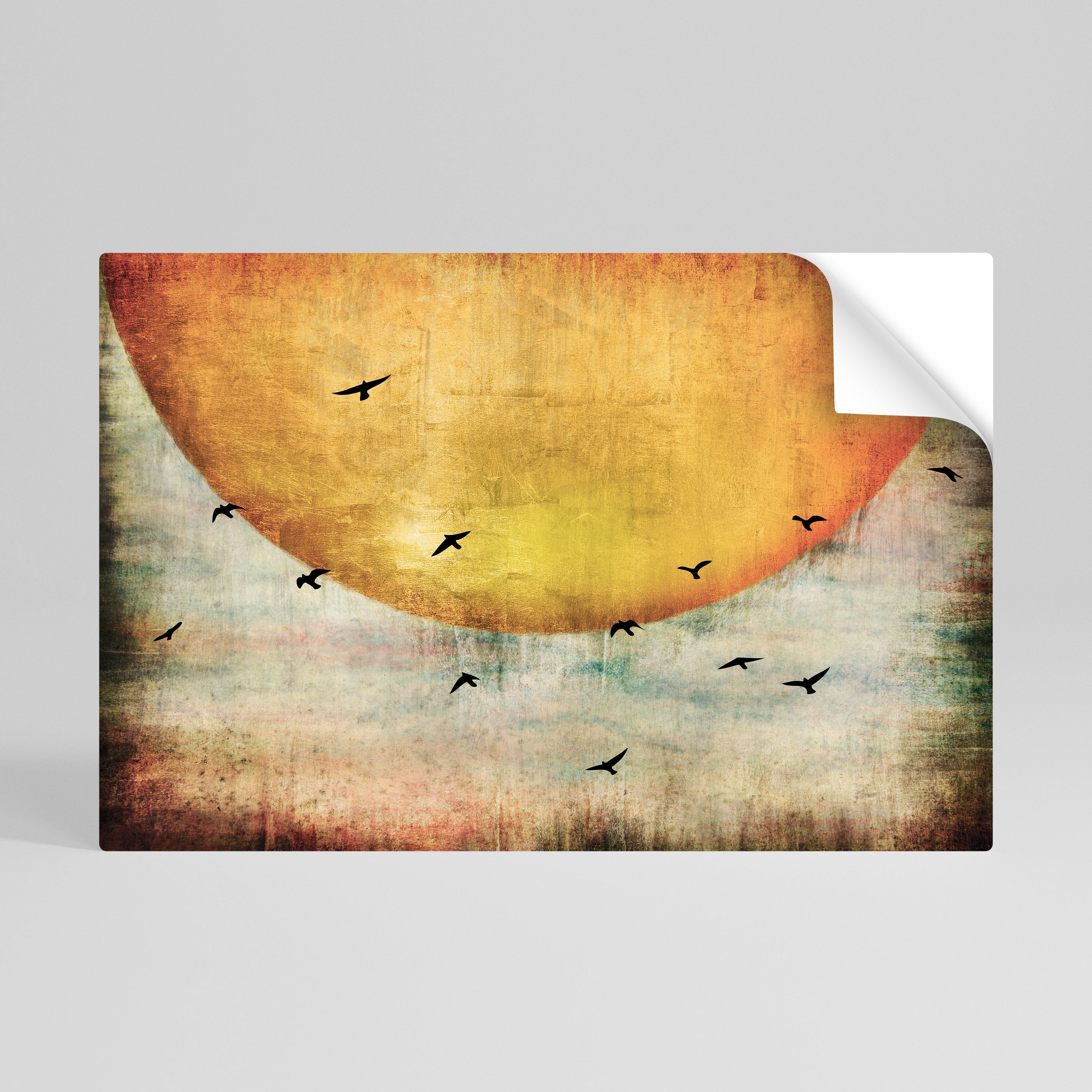 Affiche horizontale autocollante « JUSQU'AU SOLEIL »