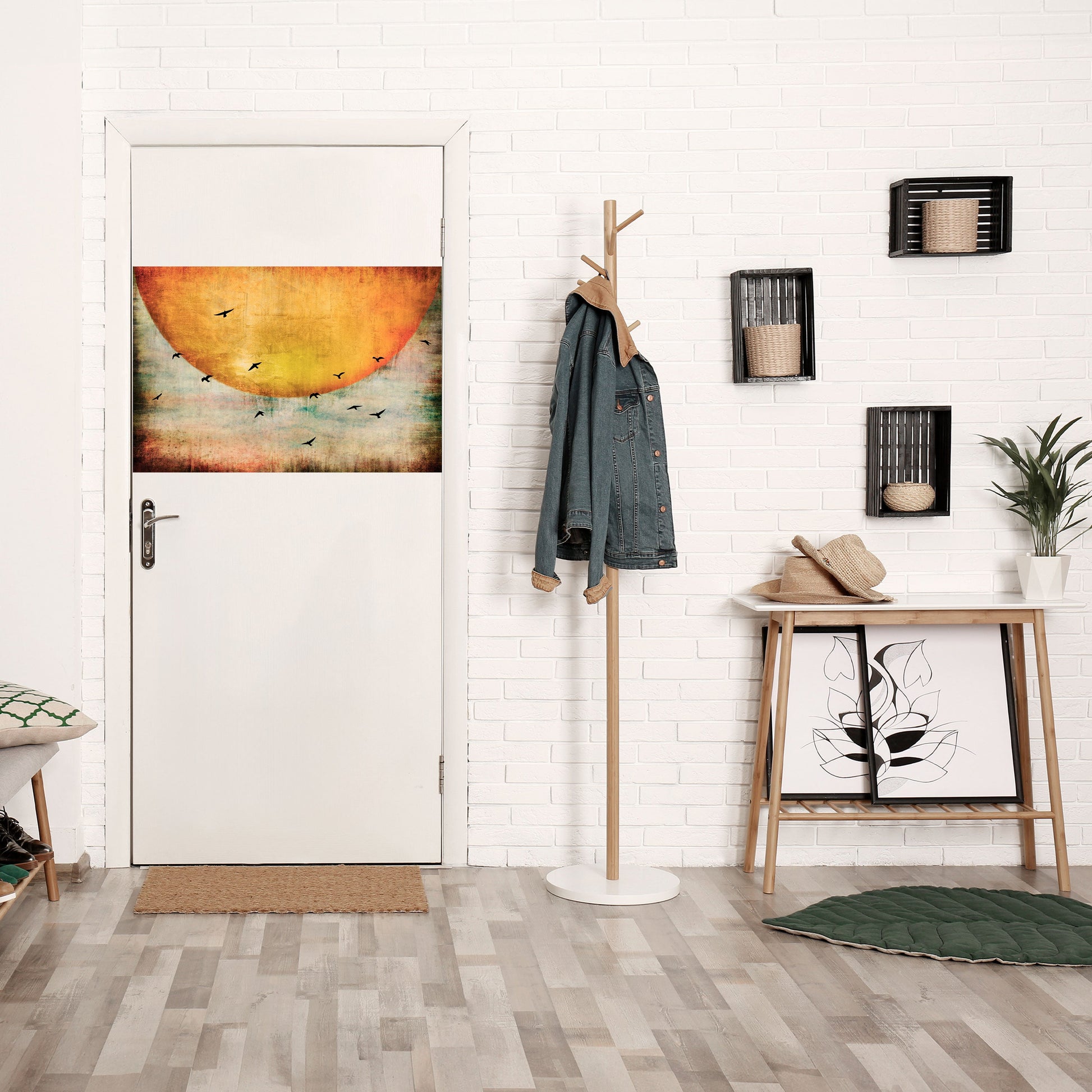 Affiche horizontale autocollante « JUSQU'AU SOLEIL »