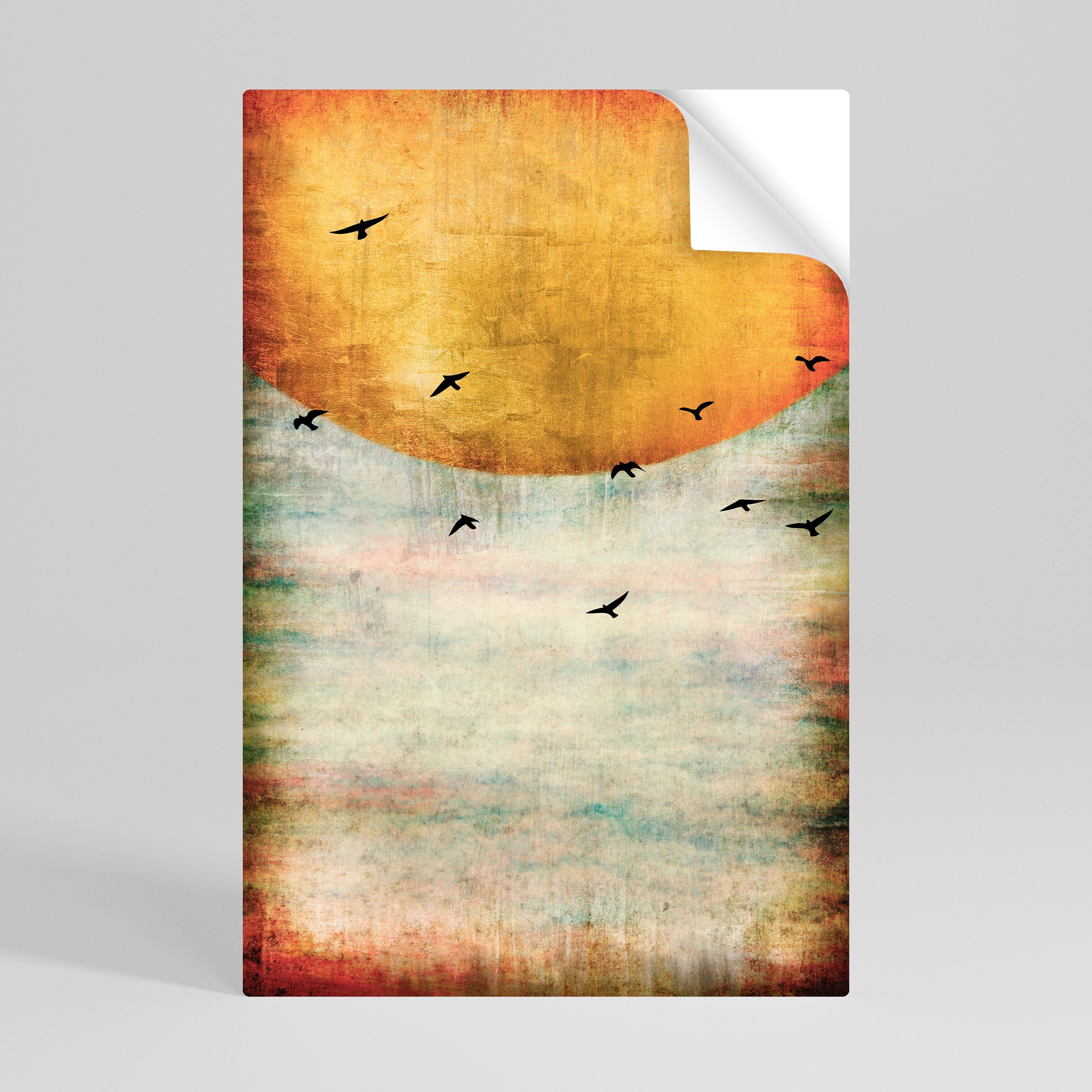 Affiche verticale autocollante « JUSQU'AU SOLEIL »