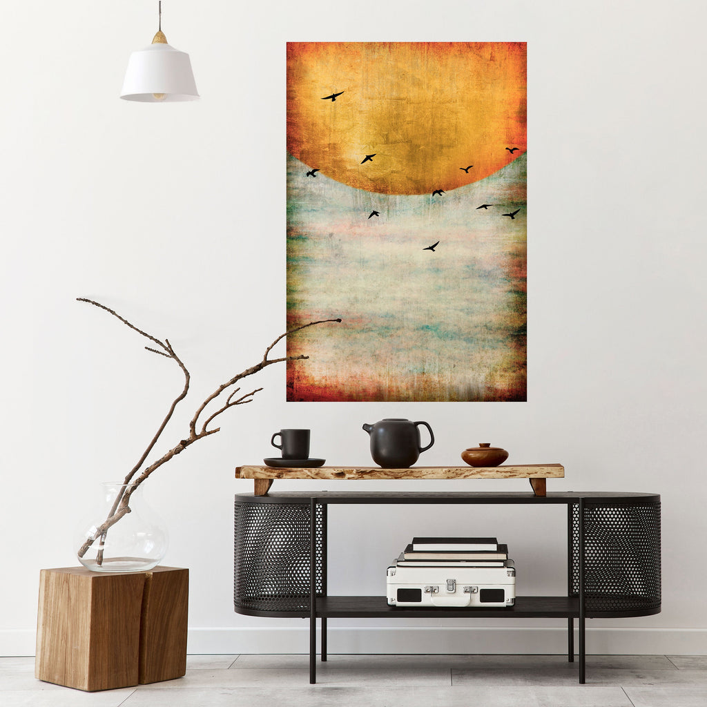 Affiche verticale autocollante « JUSQU'AU SOLEIL »