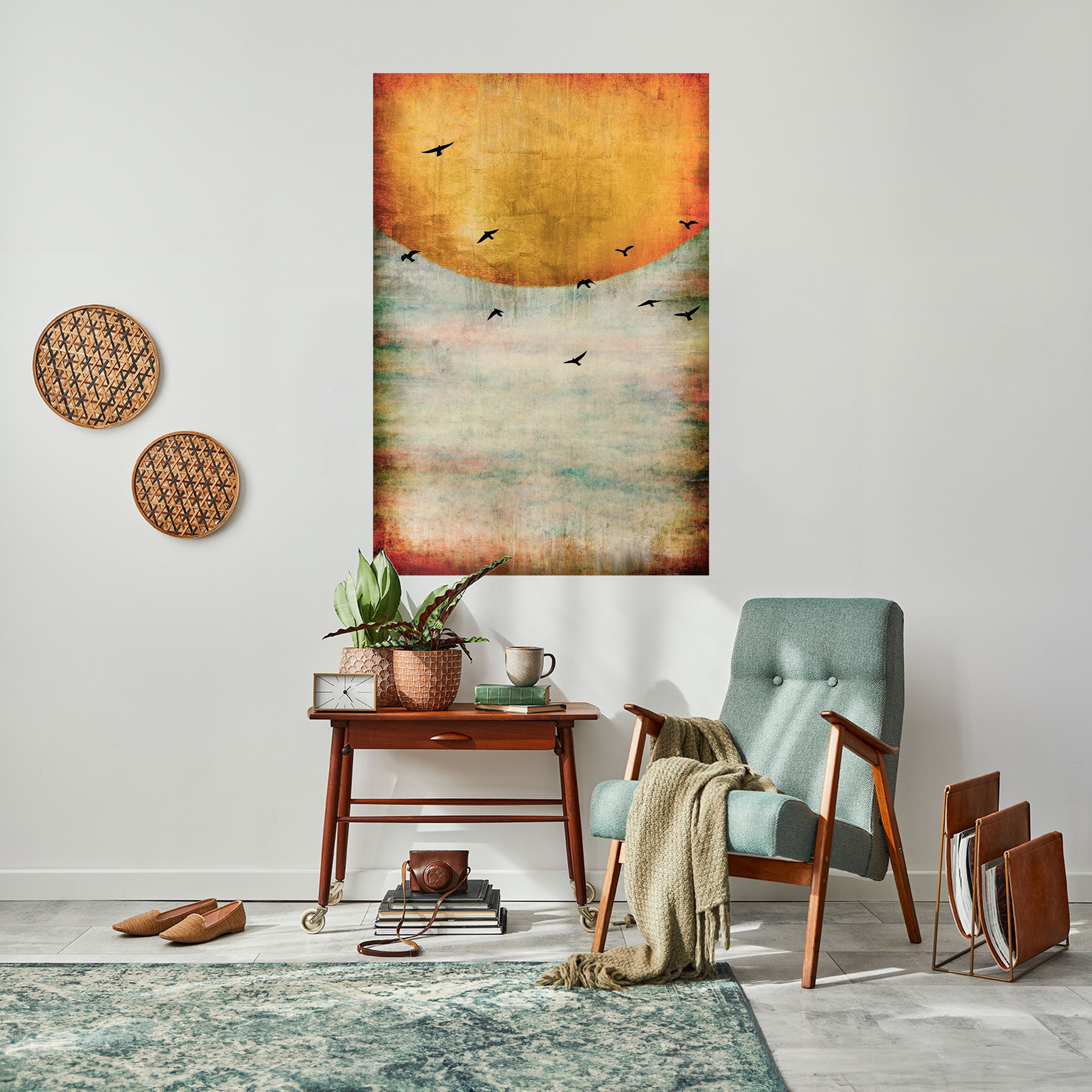 Affiche verticale autocollante « JUSQU'AU SOLEIL »