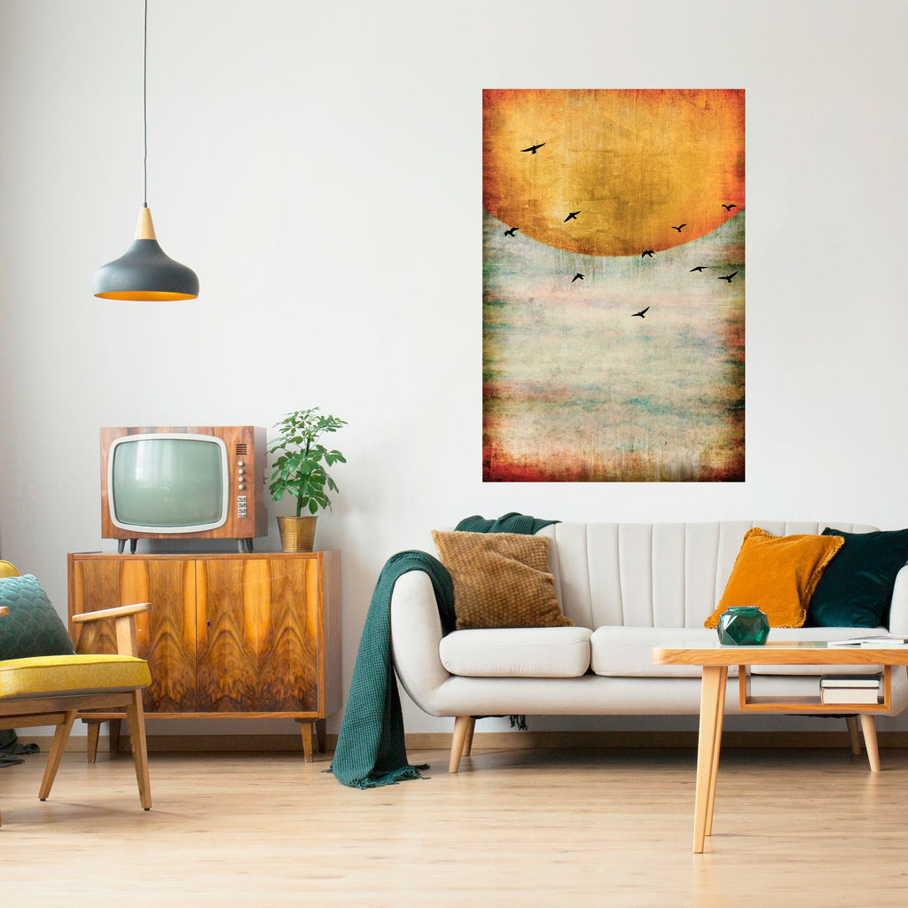 Affiche verticale autocollante « JUSQU'AU SOLEIL »