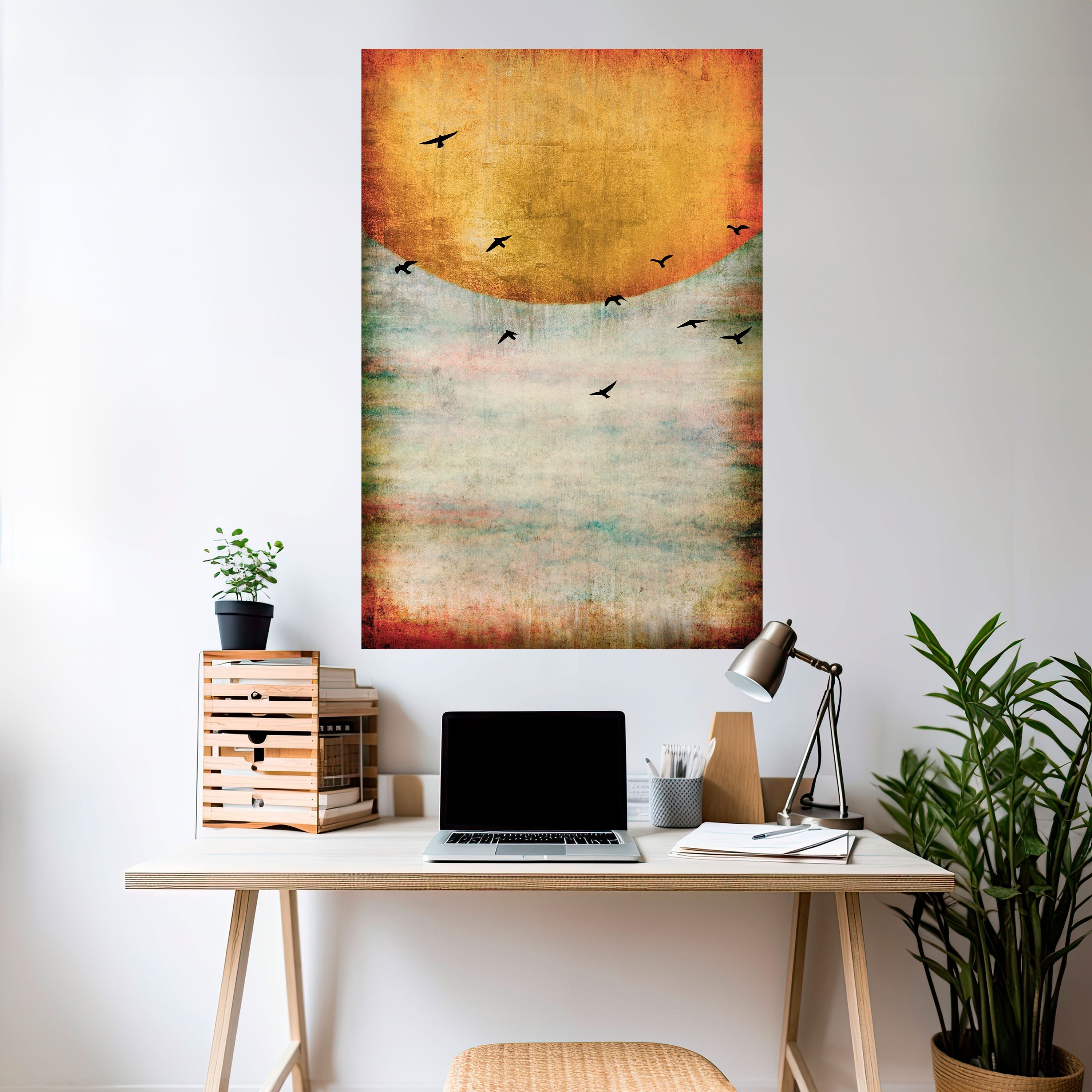 Affiche verticale autocollante « JUSQU'AU SOLEIL »