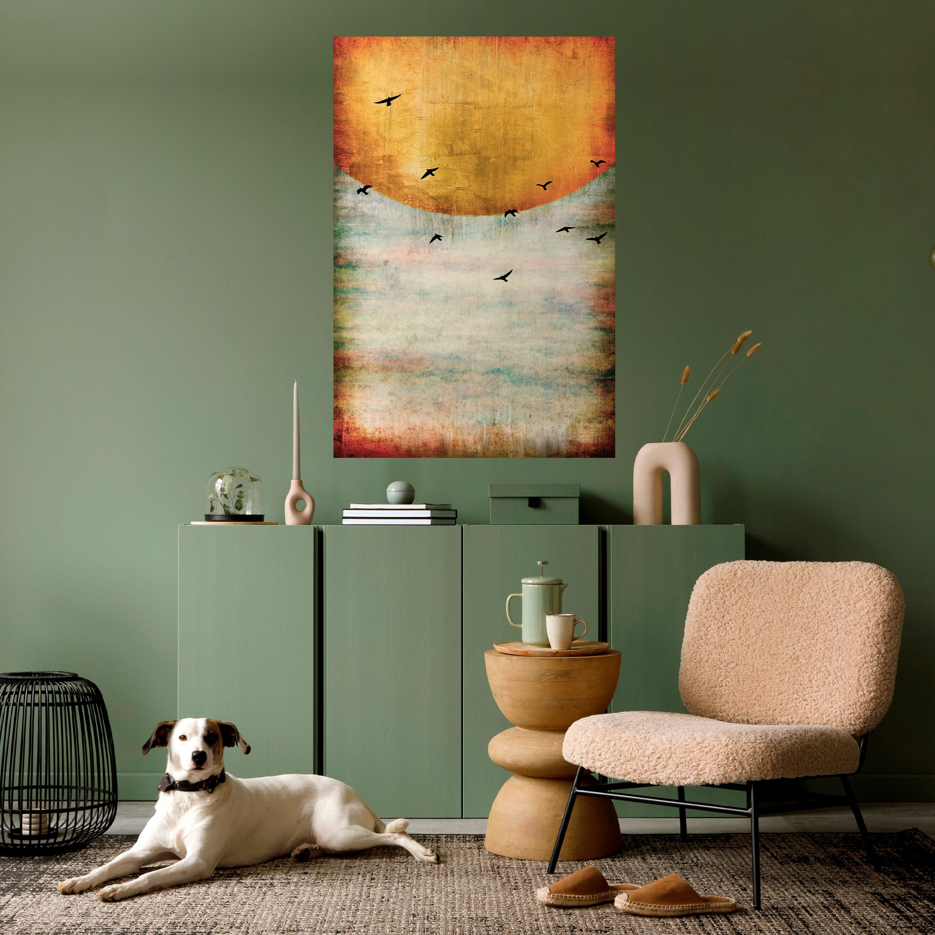 Affiche verticale autocollante « JUSQU'AU SOLEIL »