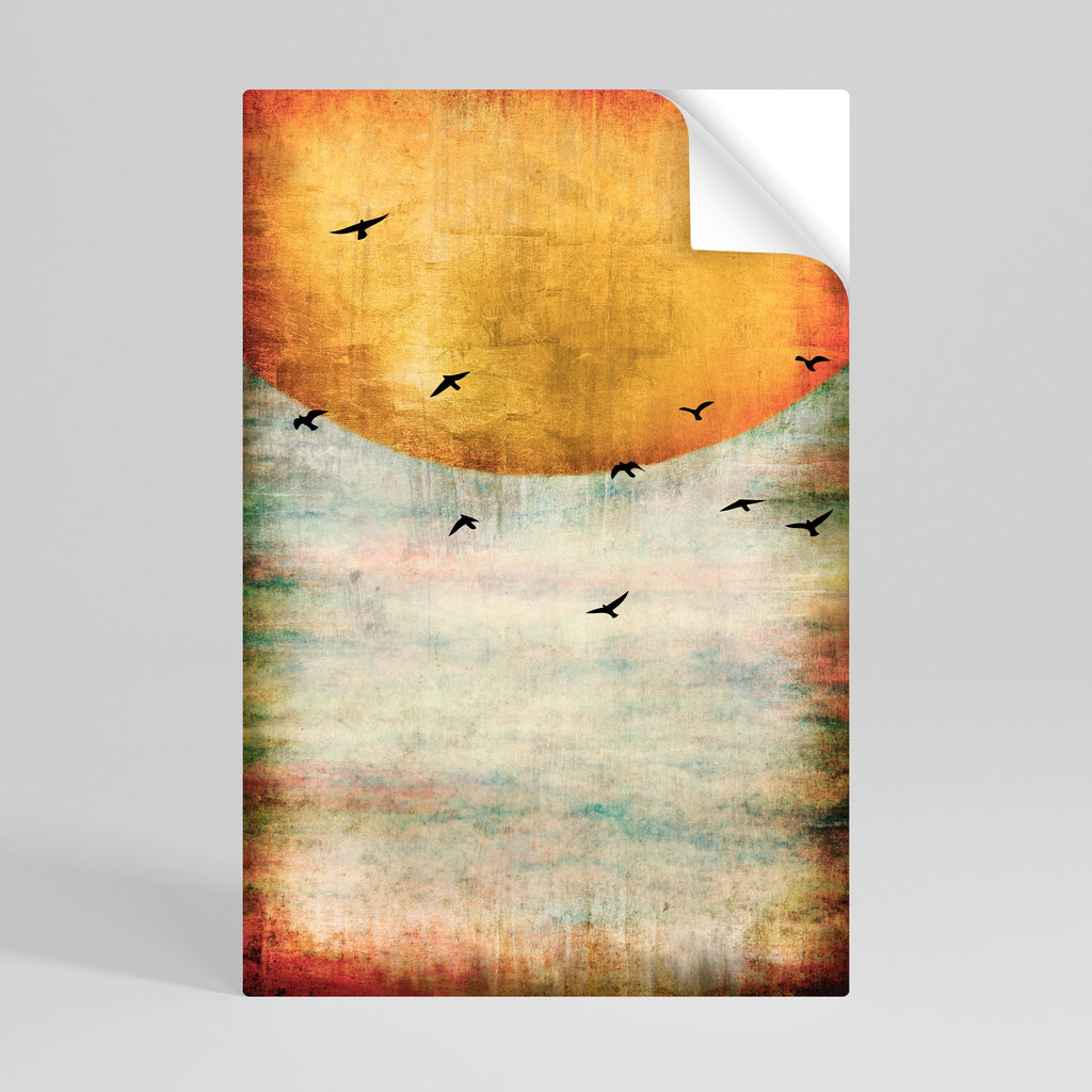 Affiche verticale autocollante « JUSQU'AU SOLEIL »