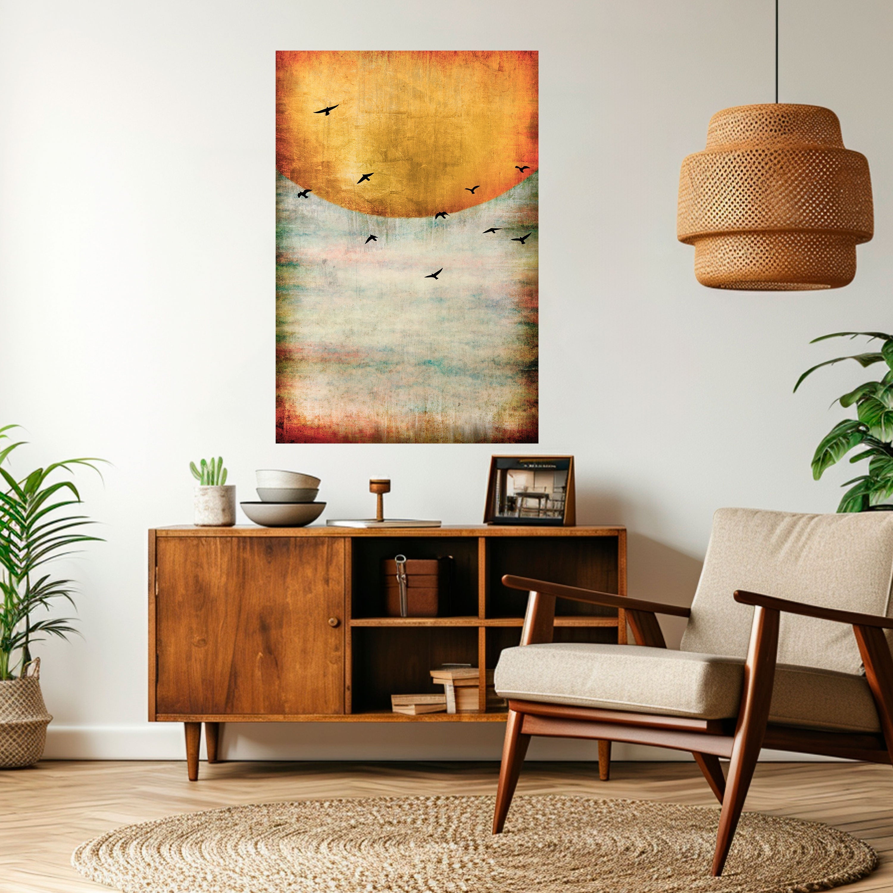 Affiche verticale autocollante « JUSQU'AU SOLEIL »