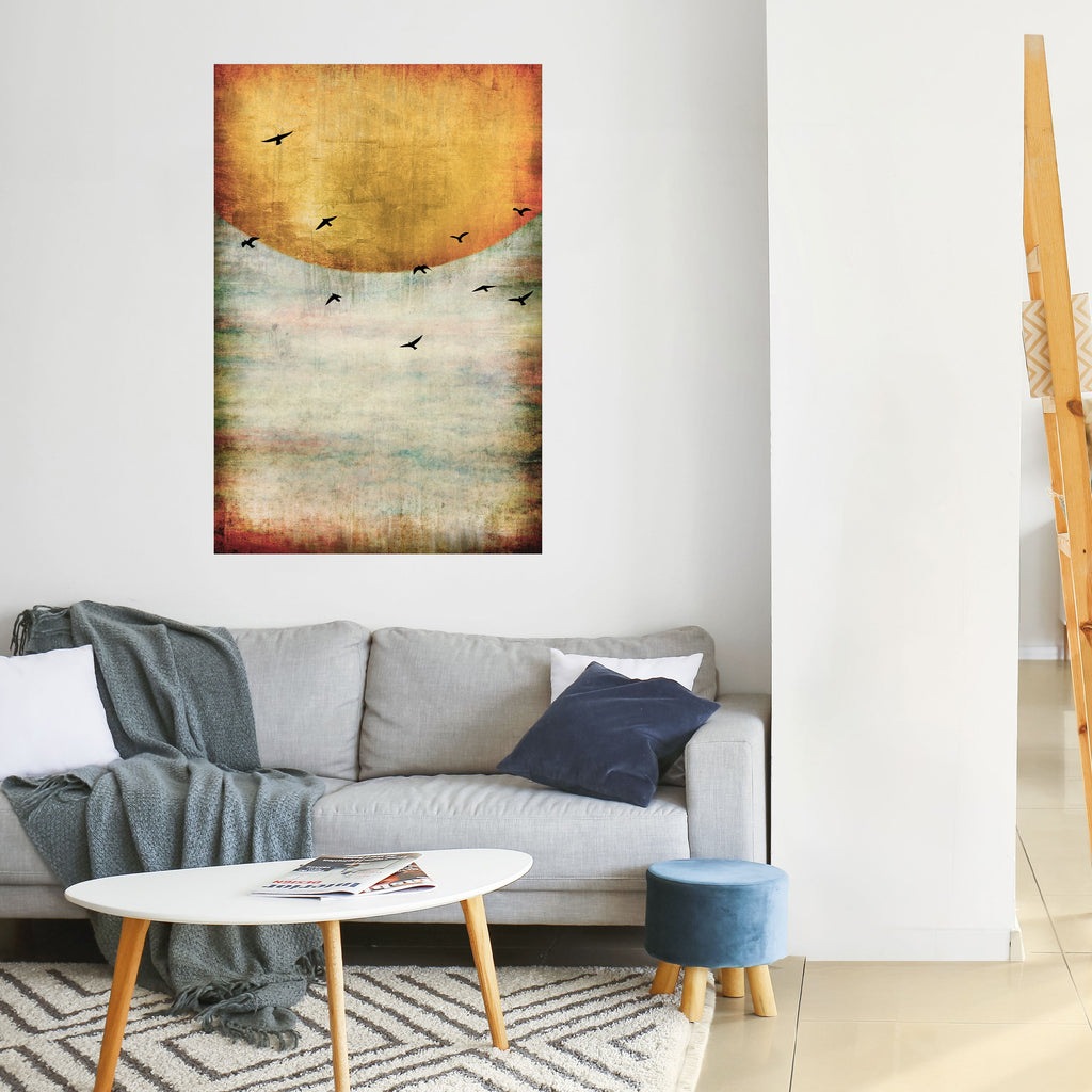 Affiche verticale autocollante « JUSQU'AU SOLEIL »