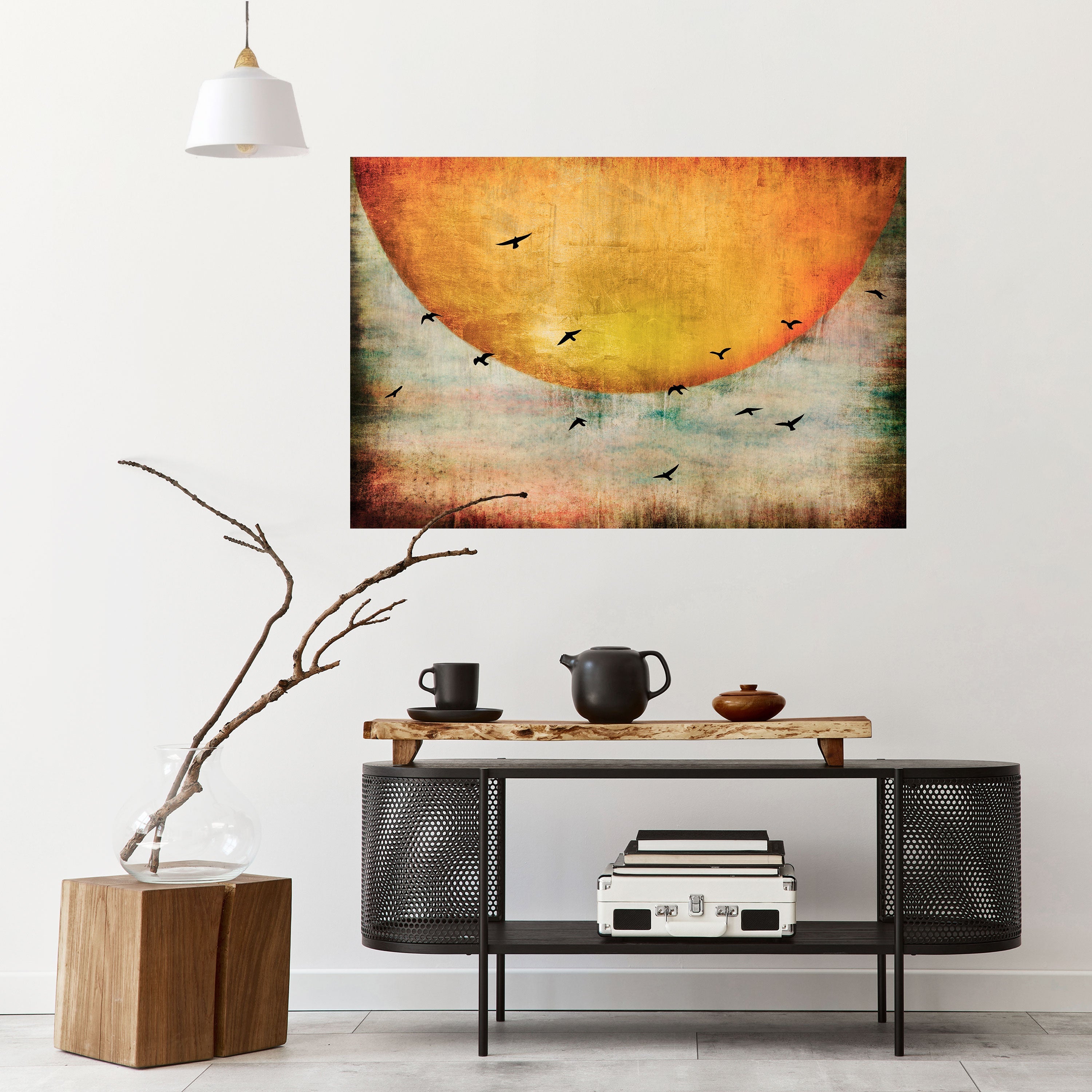 Affiche horizontale autocollante « JUSQU'AU SOLEIL »