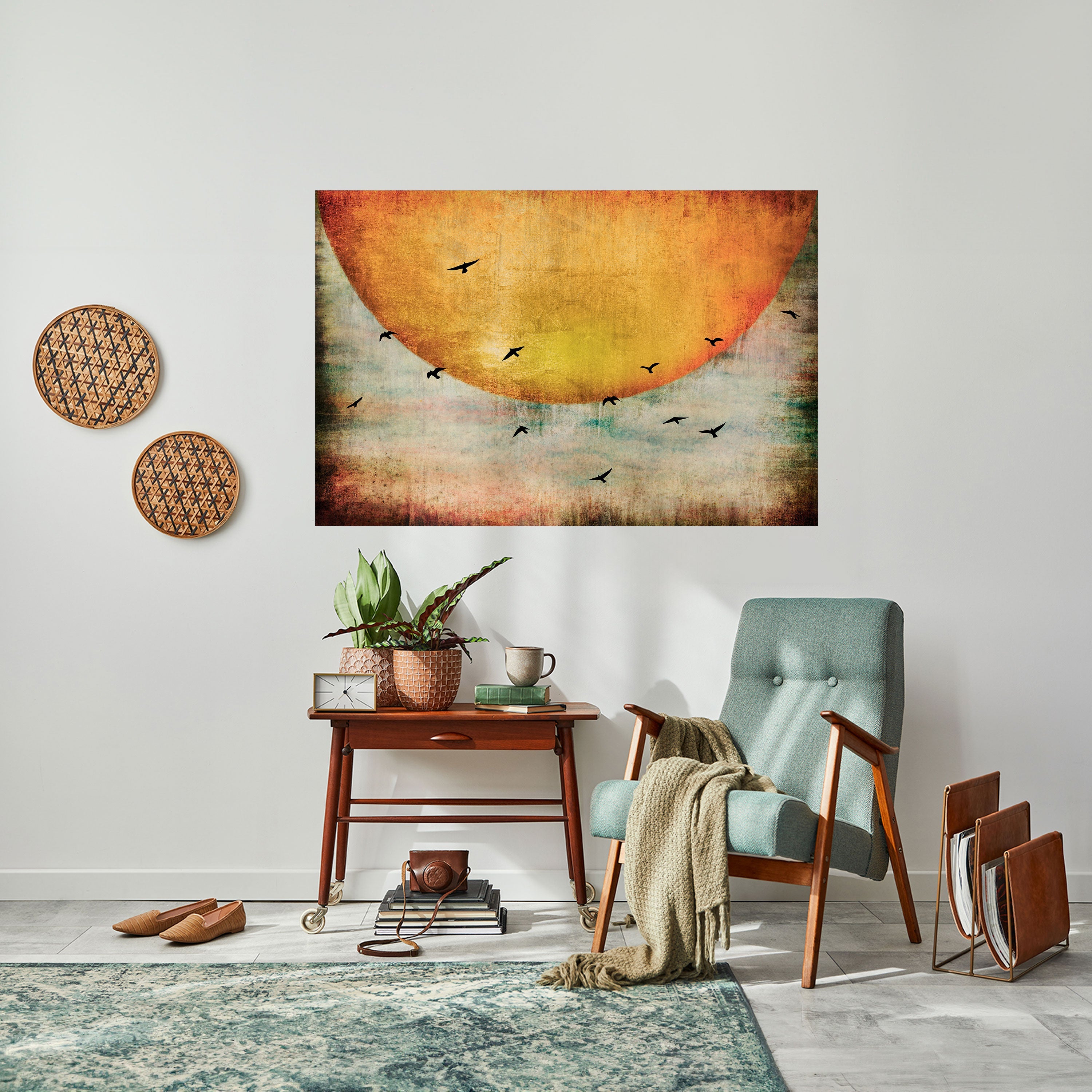 Affiche horizontale autocollante « JUSQU'AU SOLEIL »