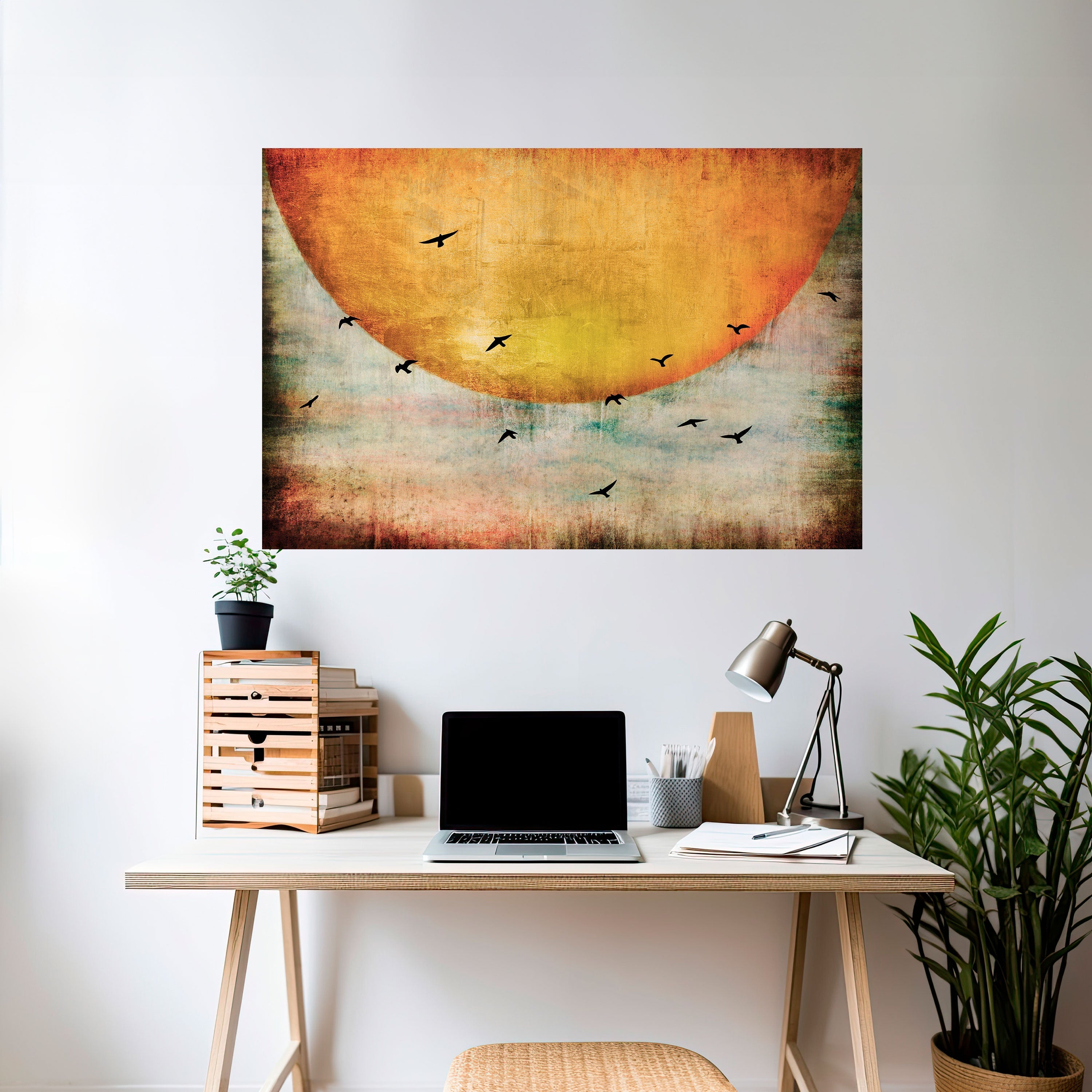 Affiche horizontale autocollante « JUSQU'AU SOLEIL »