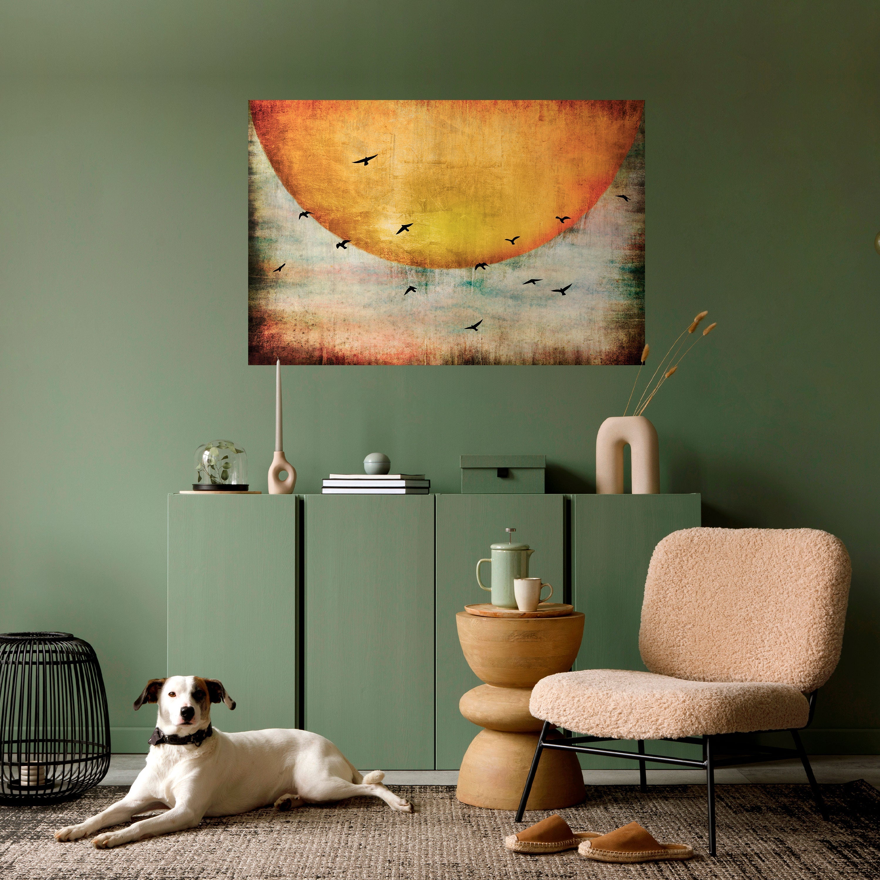 Affiche horizontale autocollante « JUSQU'AU SOLEIL »