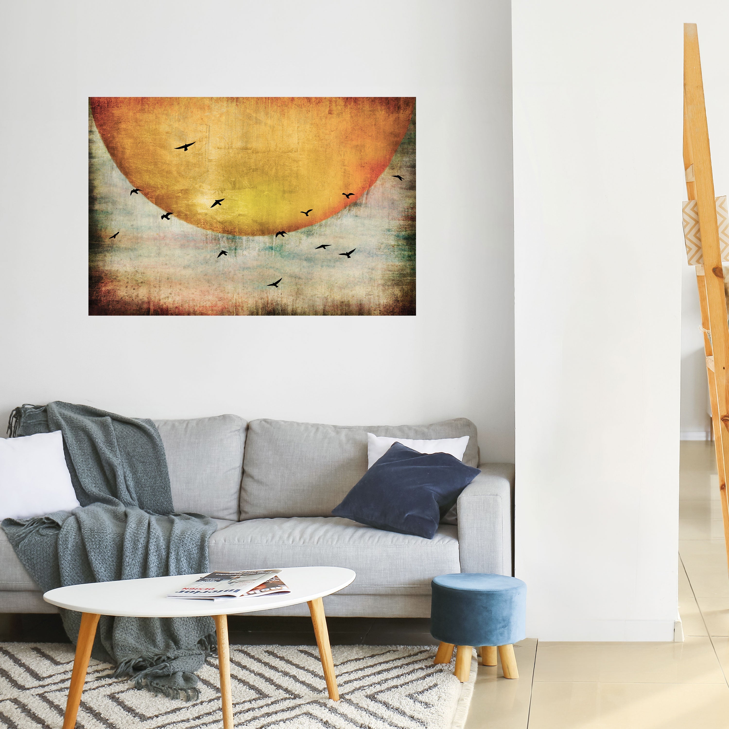 Affiche horizontale autocollante « JUSQU'AU SOLEIL »