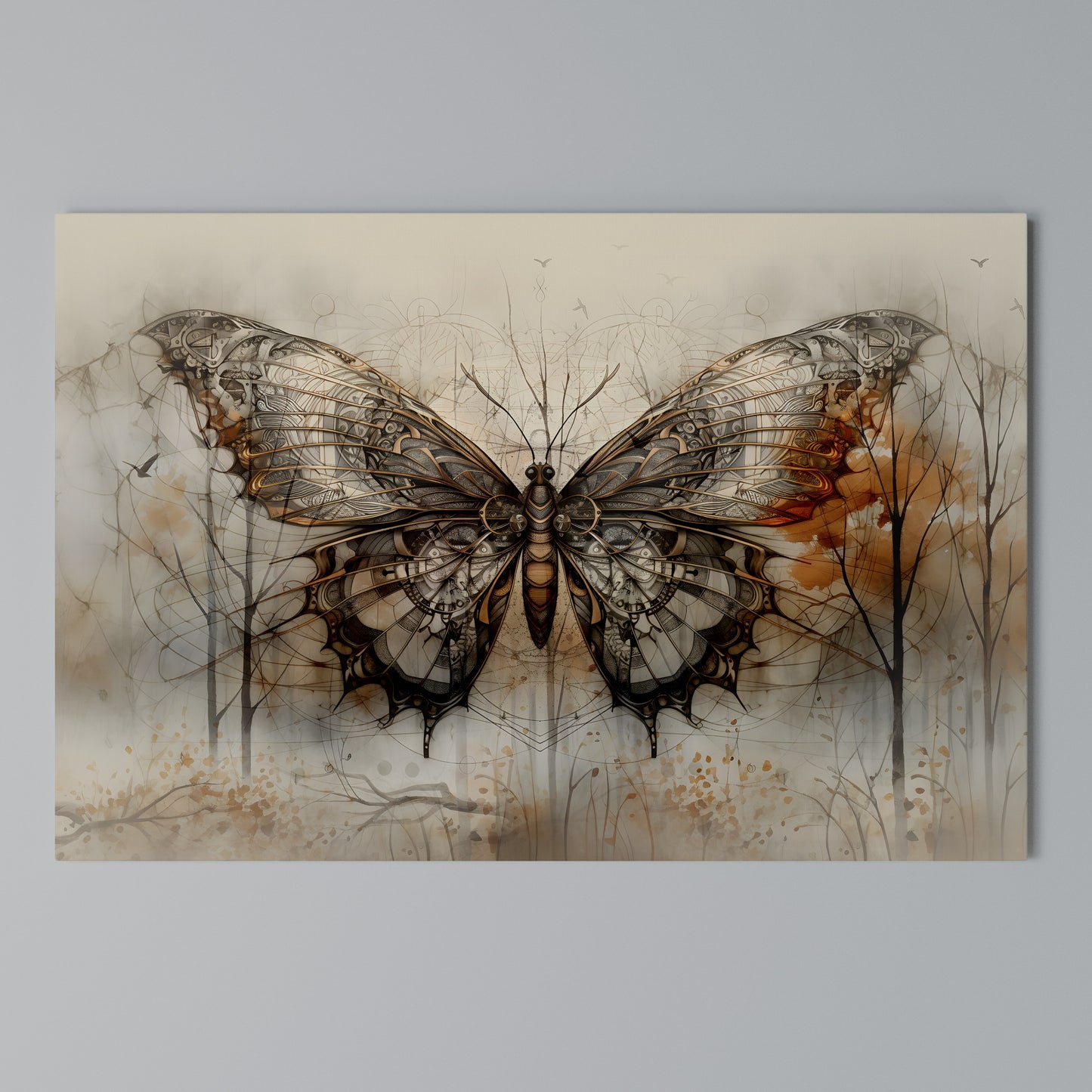 MECHANICAL BEAUTY UNVEILED Horizontal Canvas Print