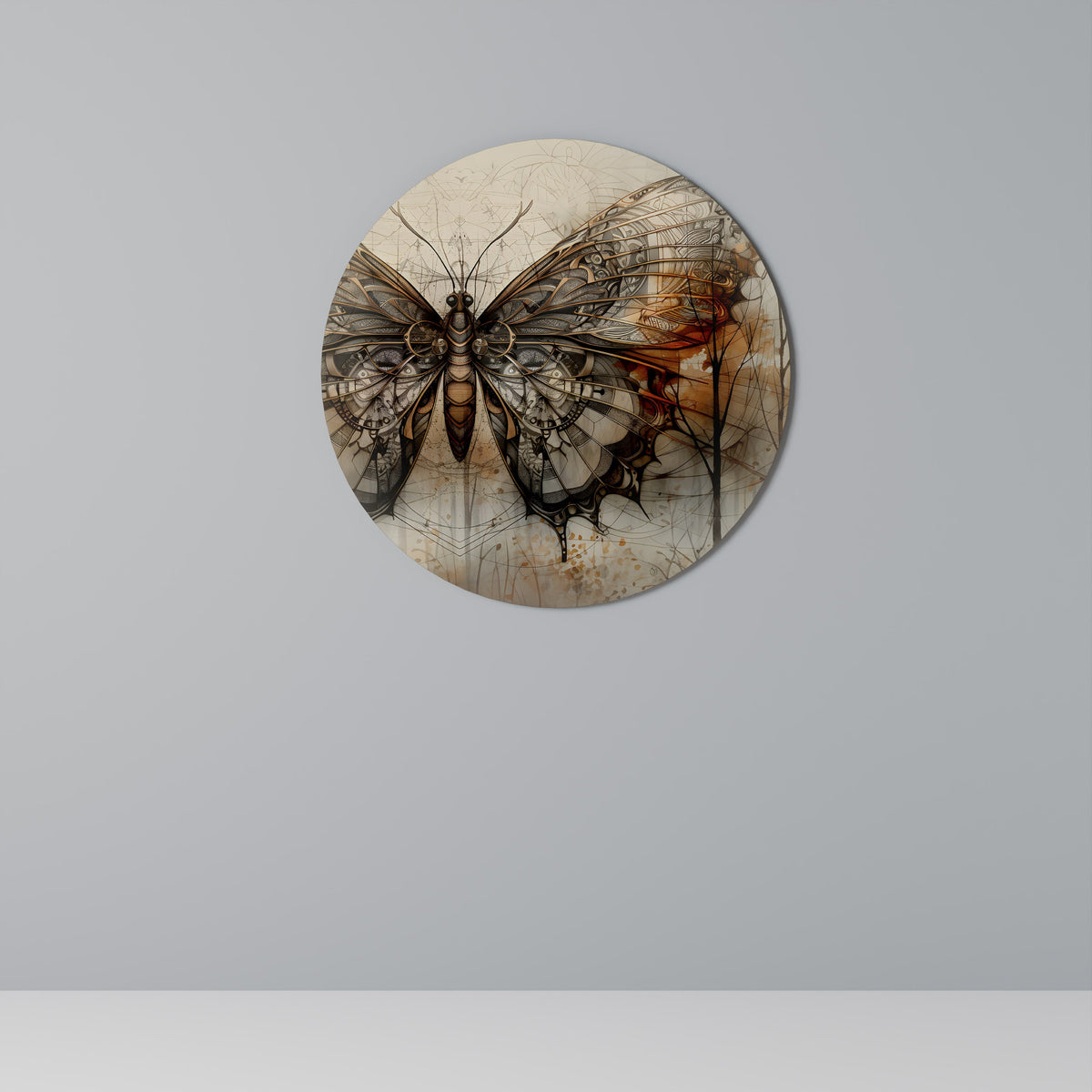 LA BEAUTÉ MÉCANIQUE DÉVOILÉE Art mural rond