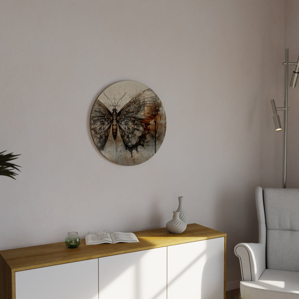 LA BEAUTÉ MÉCANIQUE DÉVOILÉE Art mural rond