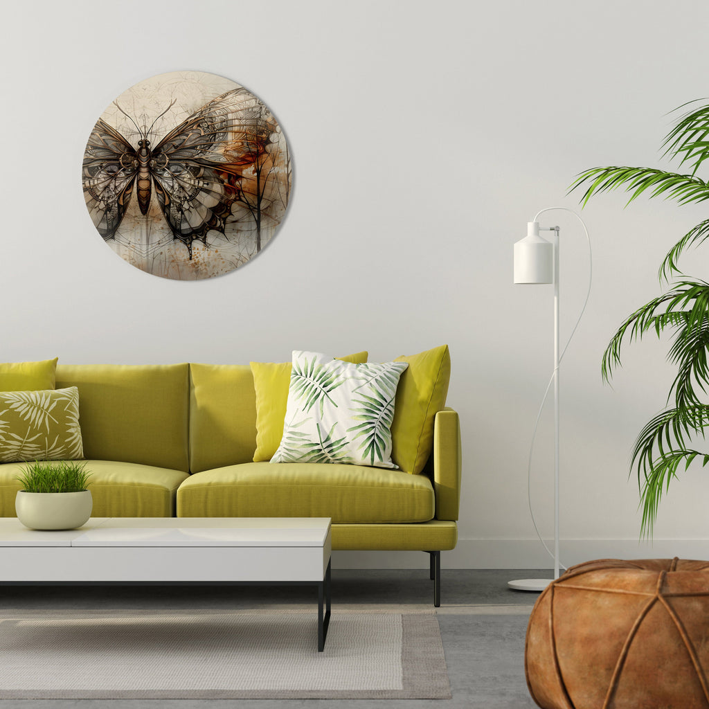 LA BEAUTÉ MÉCANIQUE DÉVOILÉE Art mural rond