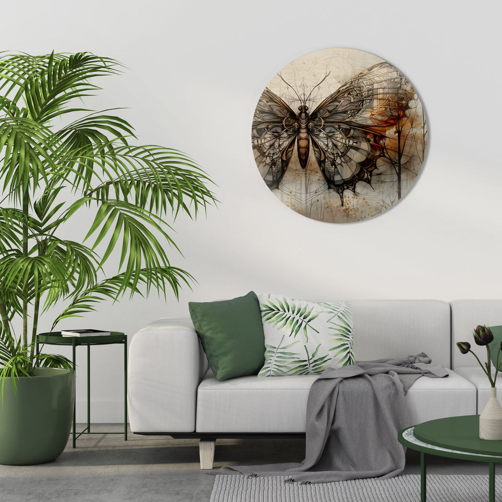 LA BEAUTÉ MÉCANIQUE DÉVOILÉE Art mural rond