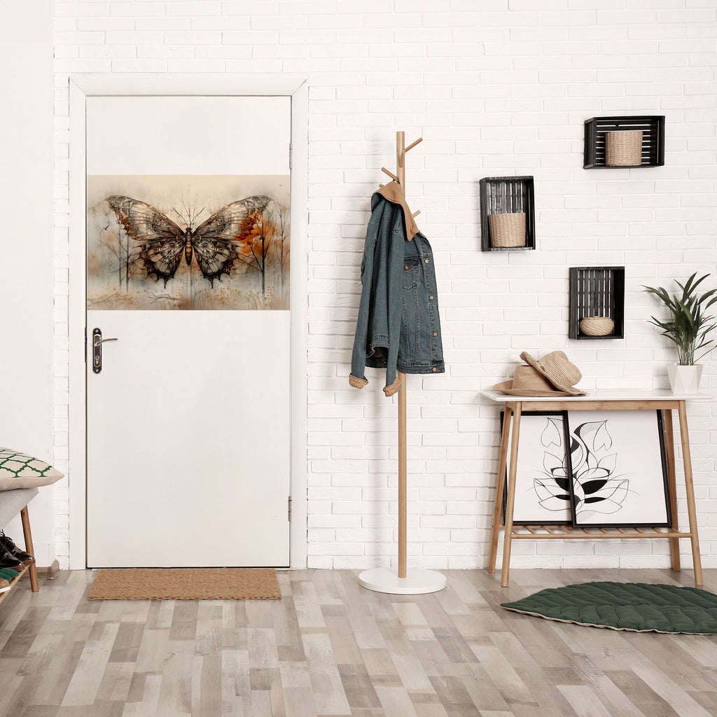 La beauté mécanique dévoilée : affiche horizontale autocollante