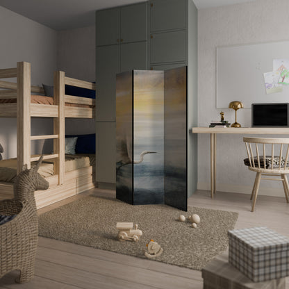 HERON IN FLY 3-Panel Room Divider