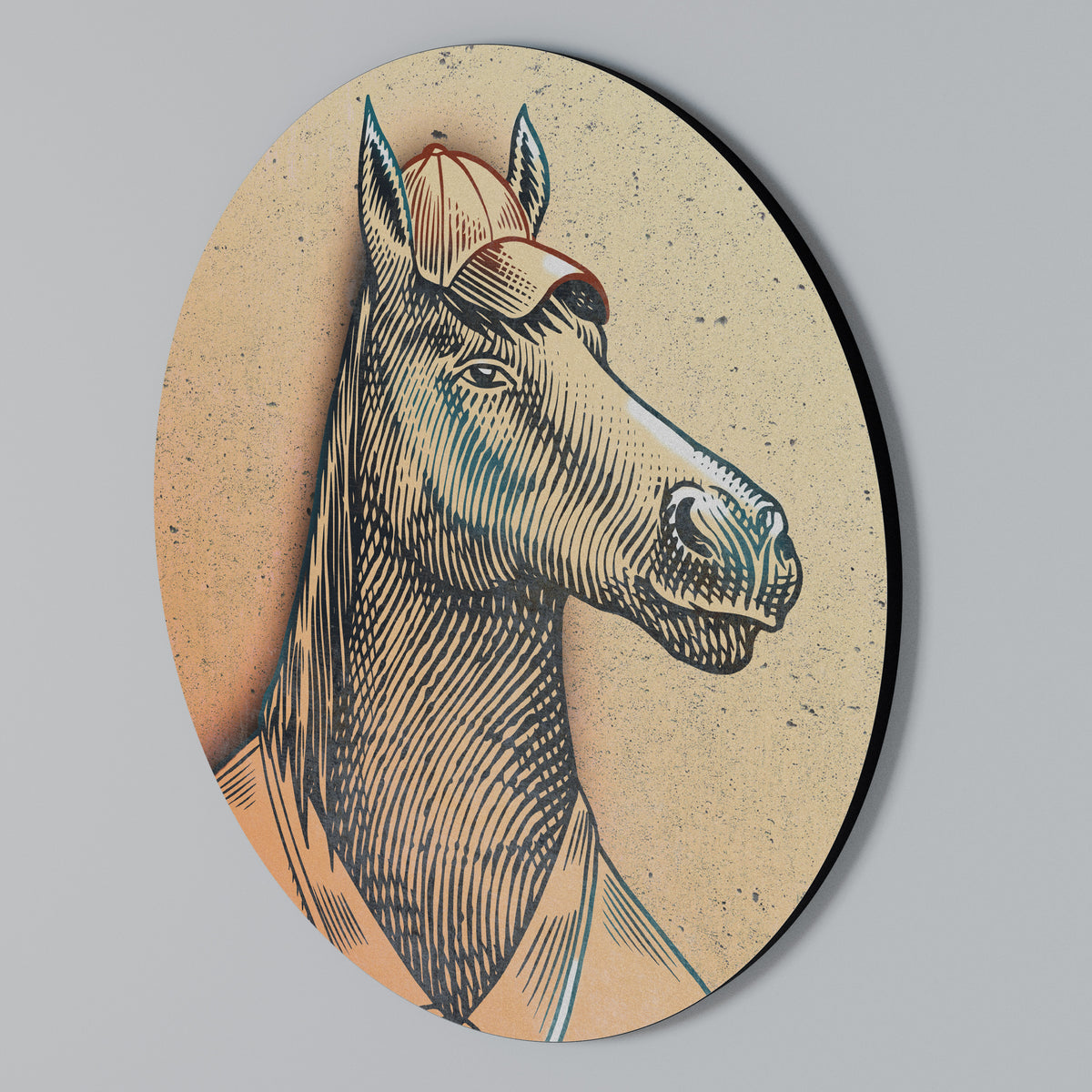 EQUINE SWAGGER Round Wall Art
