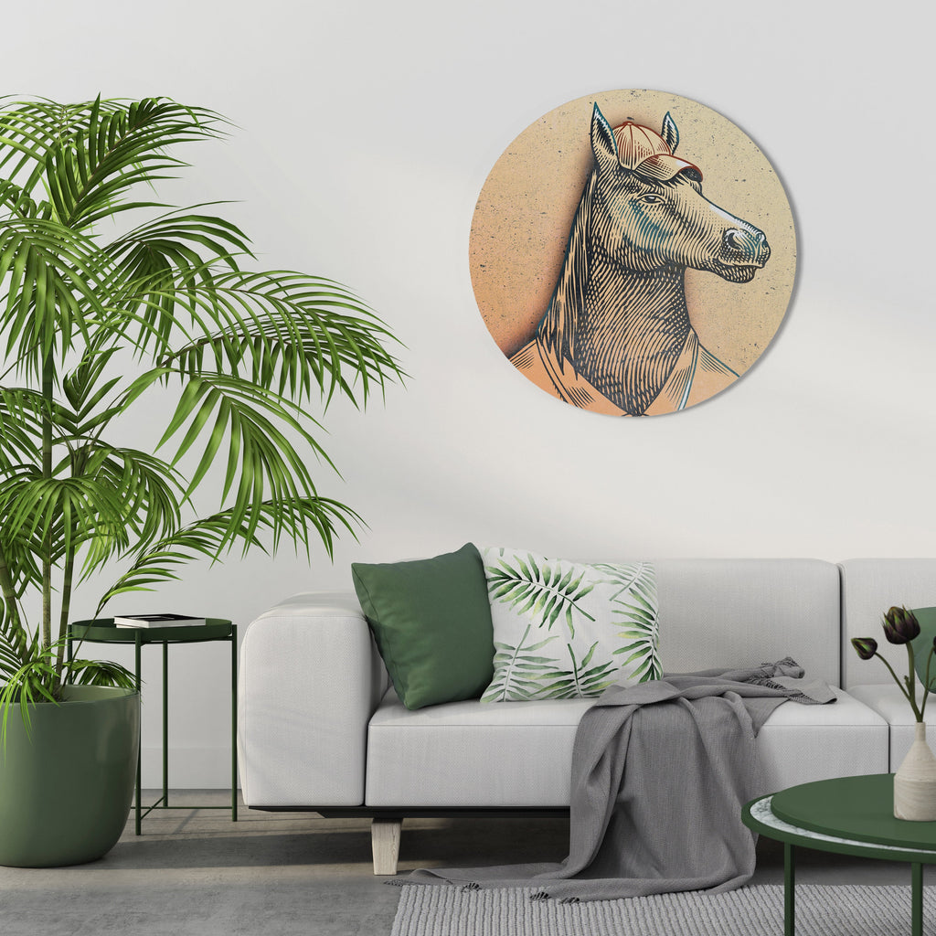 Décoration murale ronde EQUINE SWAGGER