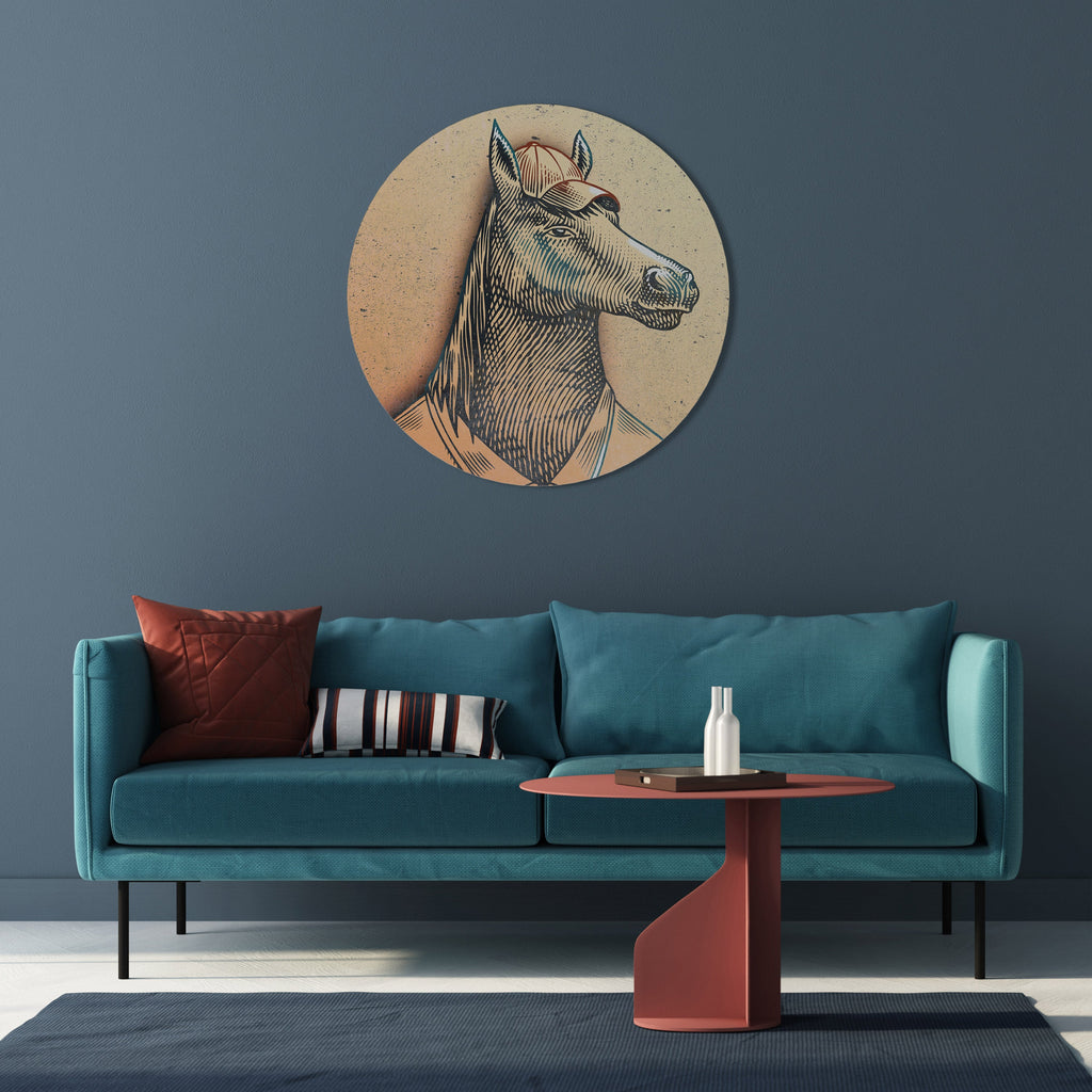 Décoration murale ronde EQUINE SWAGGER