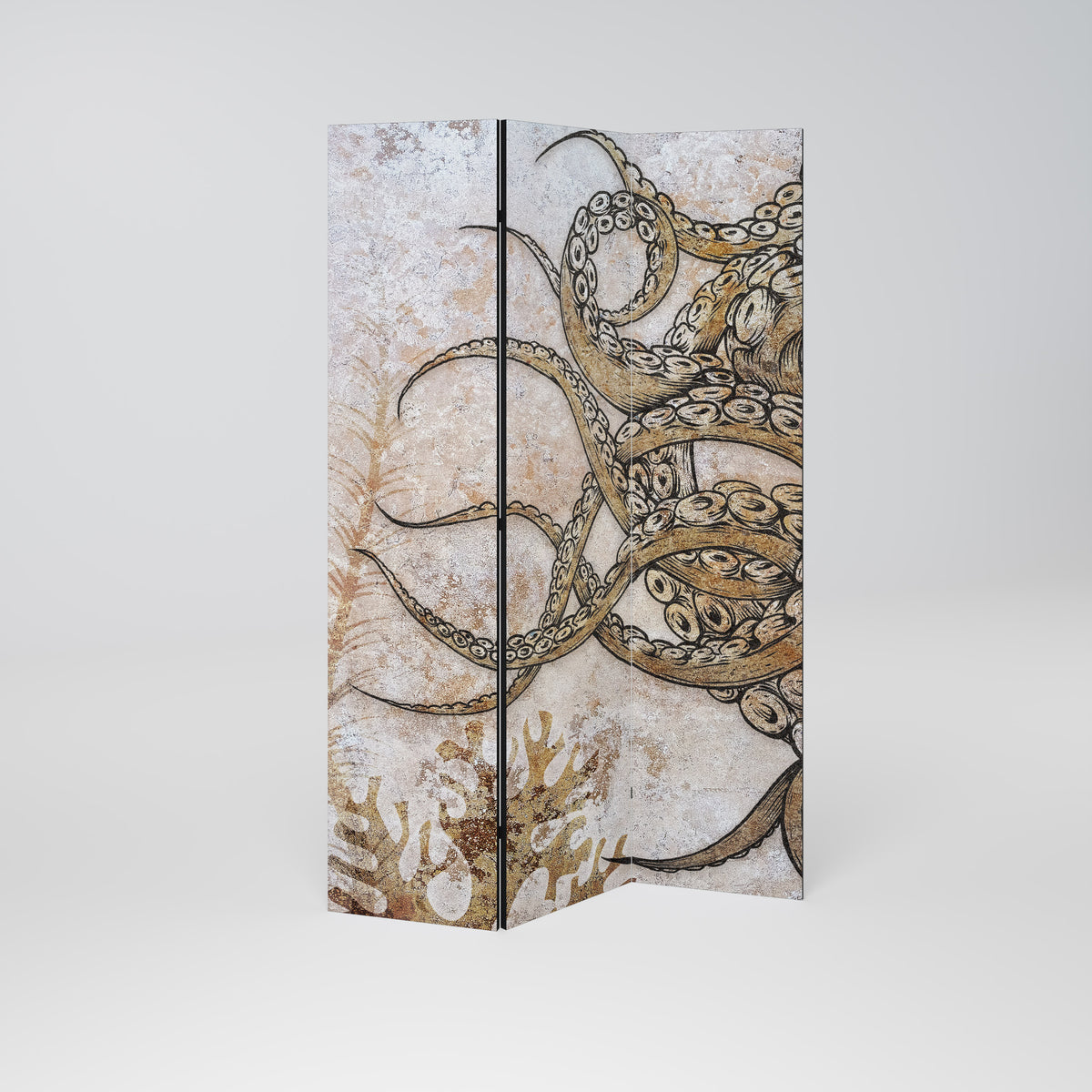 ECHOES OF ATLANTIS 3-Panel Room Divider
