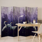 MYSTICAL CRANE GATHERING 6-Panel Room Divider