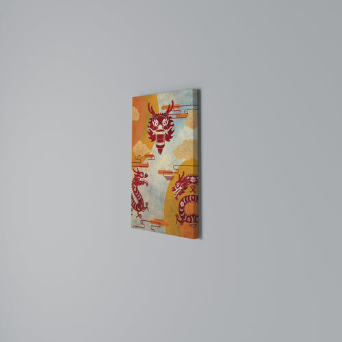MYSTICAL DRAGON Vertical Canvas Print