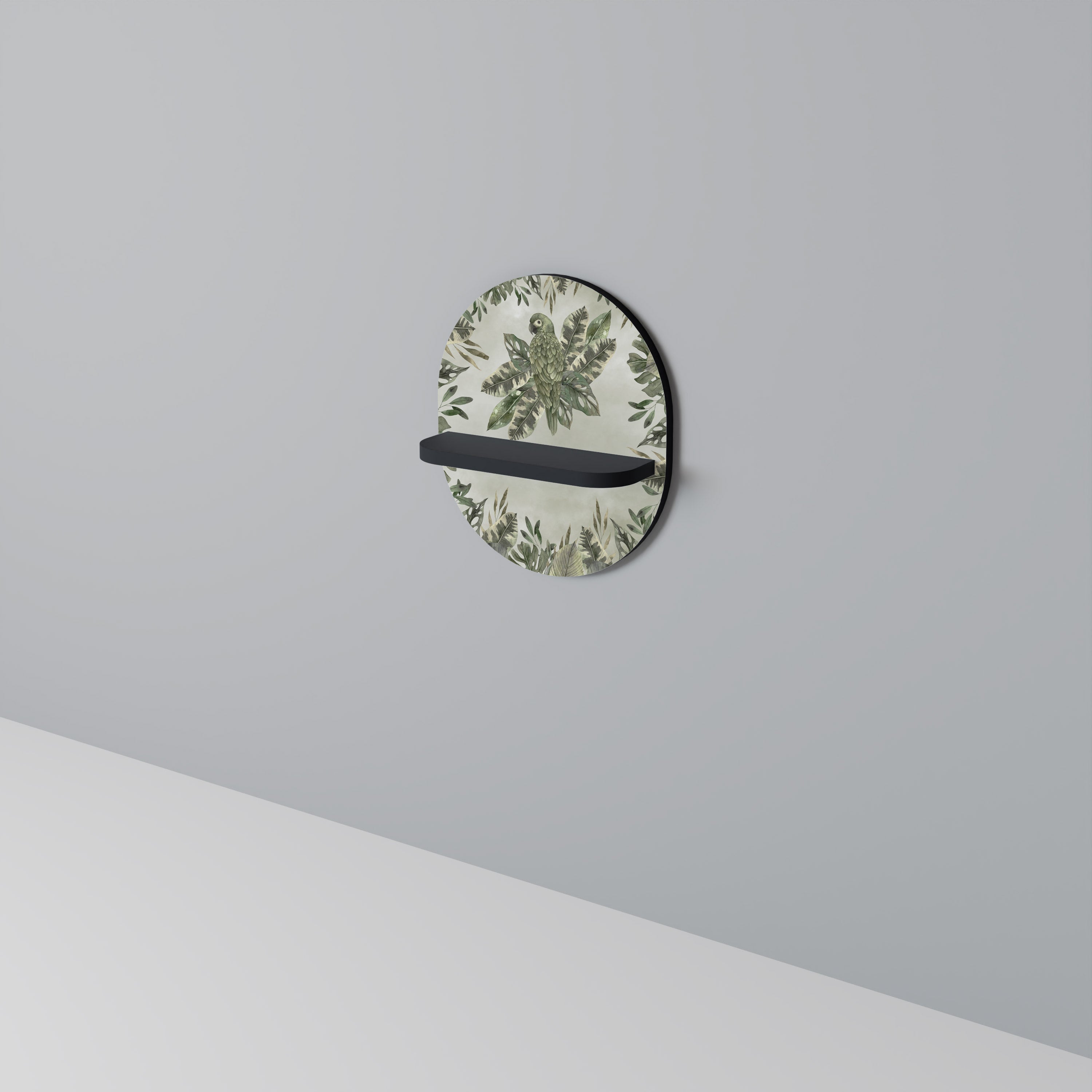 Étagère d'art ovale VERDANT ARINI en finition noire